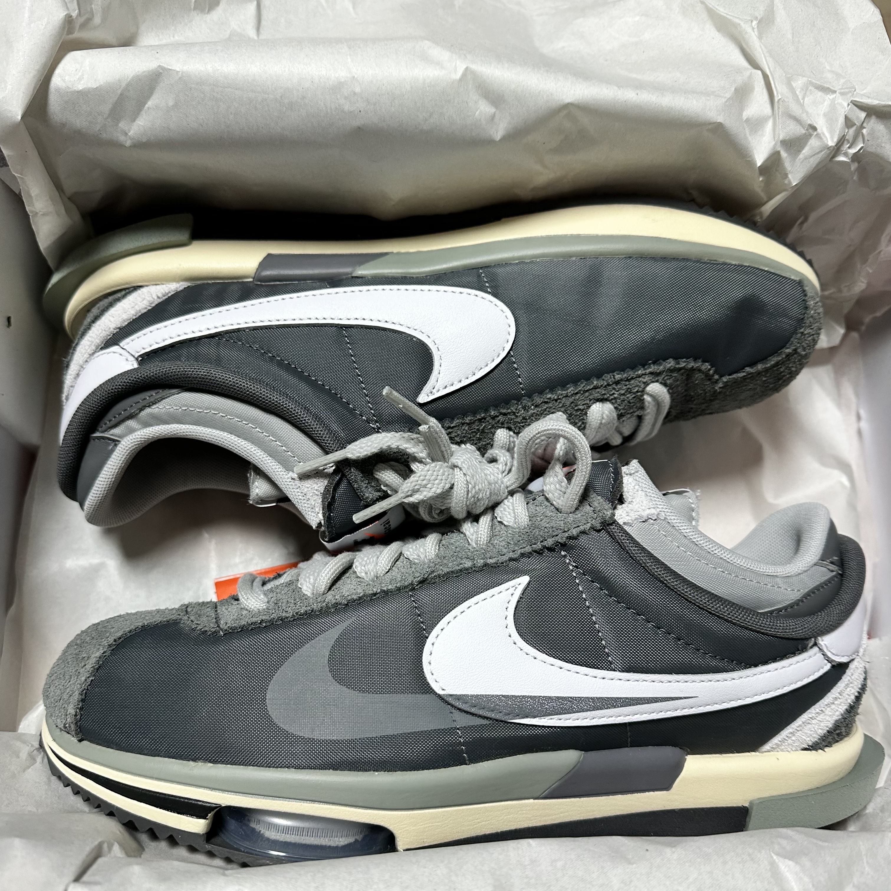 Nike x Sacai Zoom Cortez SP Iron Grey 착용 스타일