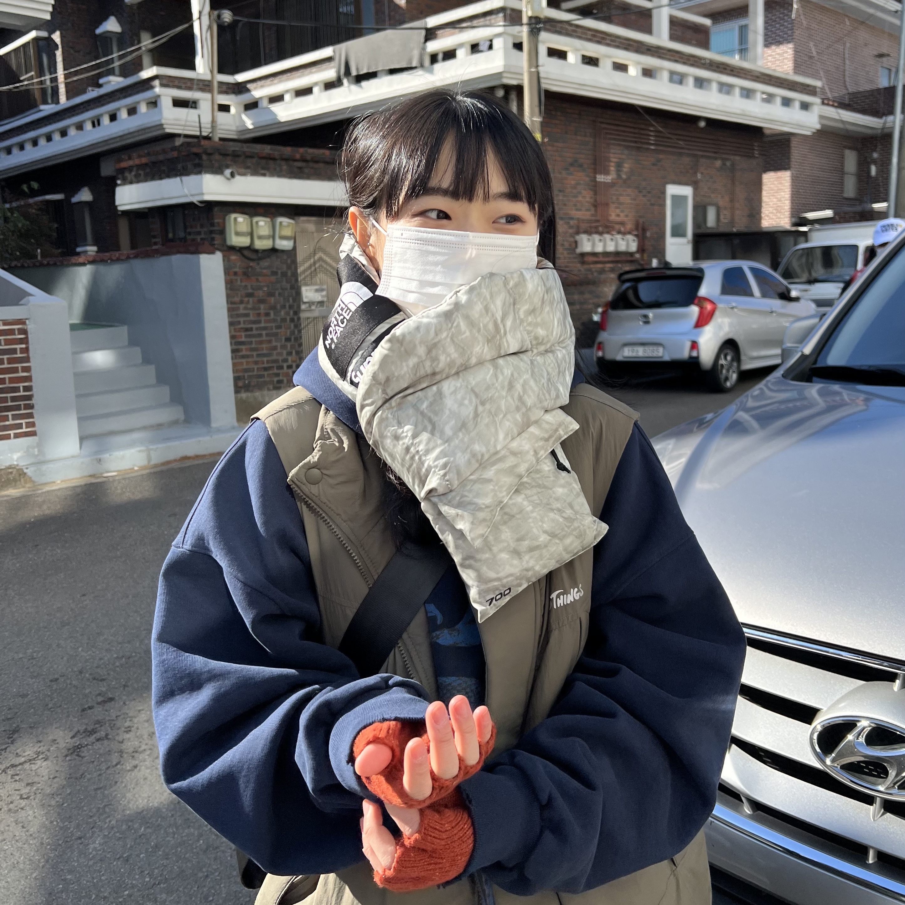 Undermycar Perdition Ophidian Hoodie After Midnight - 22FW, Supreme x The North Face Paper Print 700-Fill Down Scarf 착용 스타일