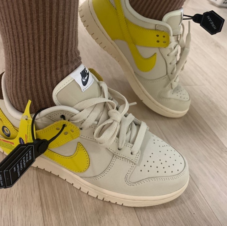 (W) Nike Dunk Low LX Banana 착용 스타일