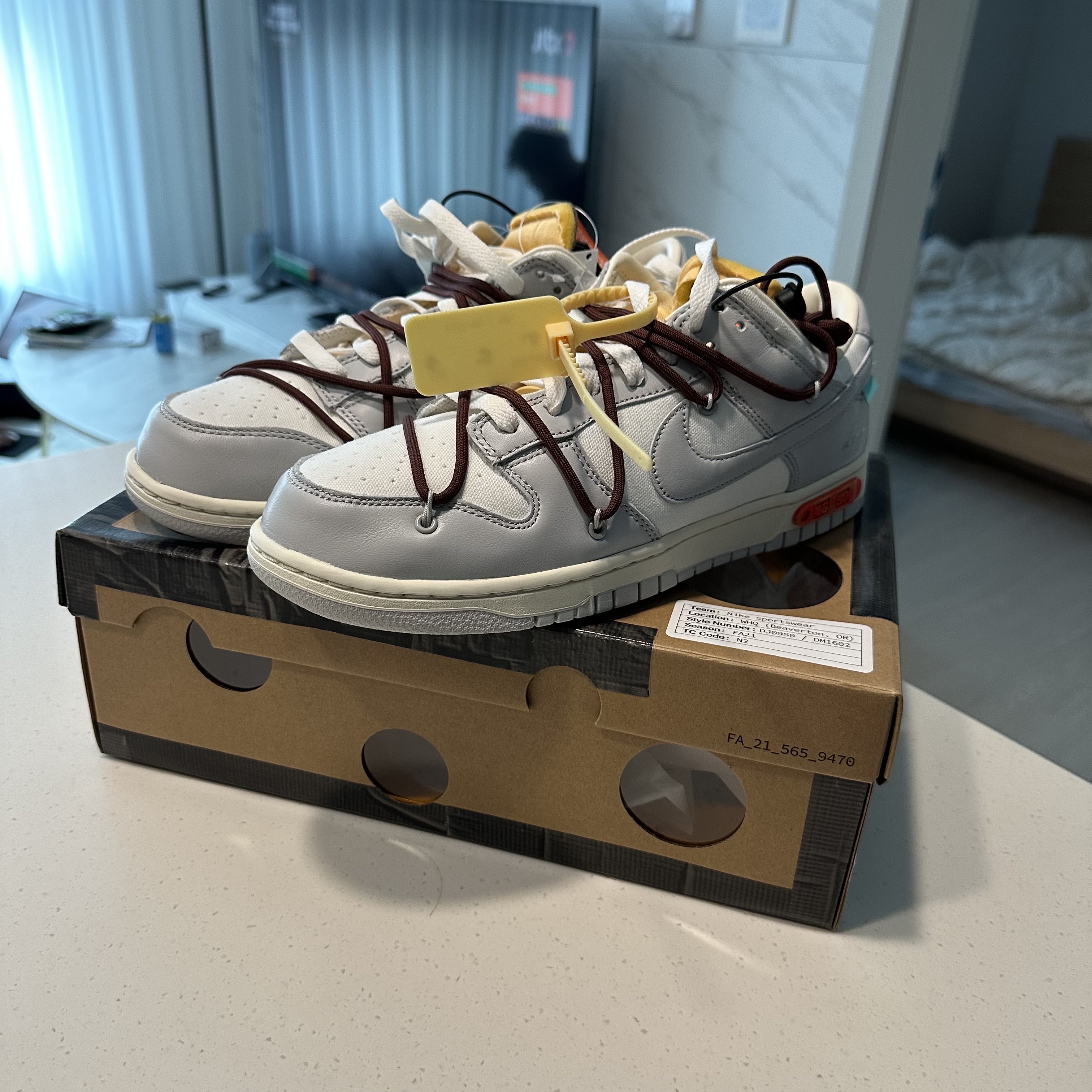 Nike x Off-White Dunk Low The 50 - Lot 46 착용 스타일