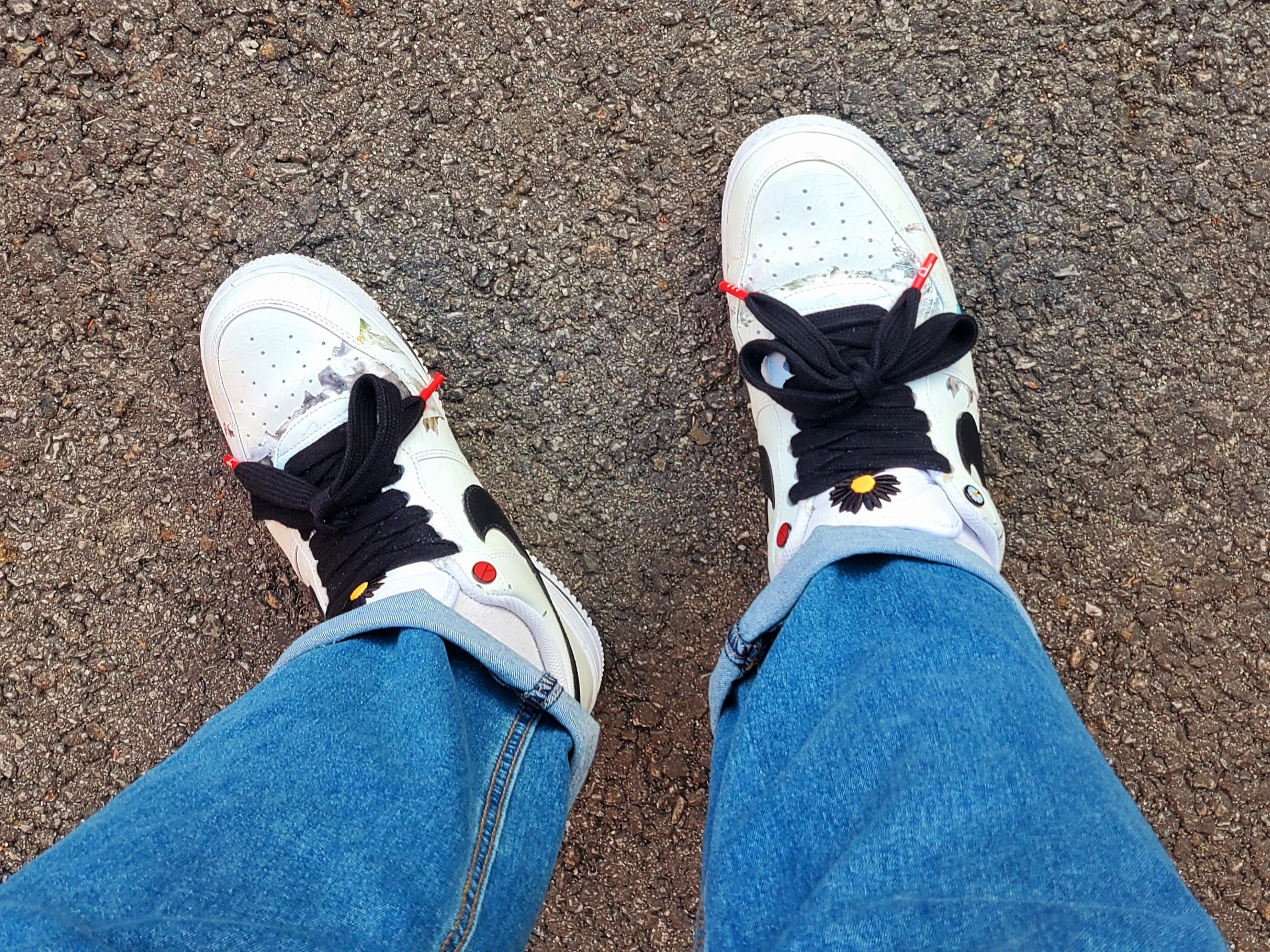 Nike x Peaceminusone Air Force 1 Low Para-Noise 2.0 착용 스타일 - 3