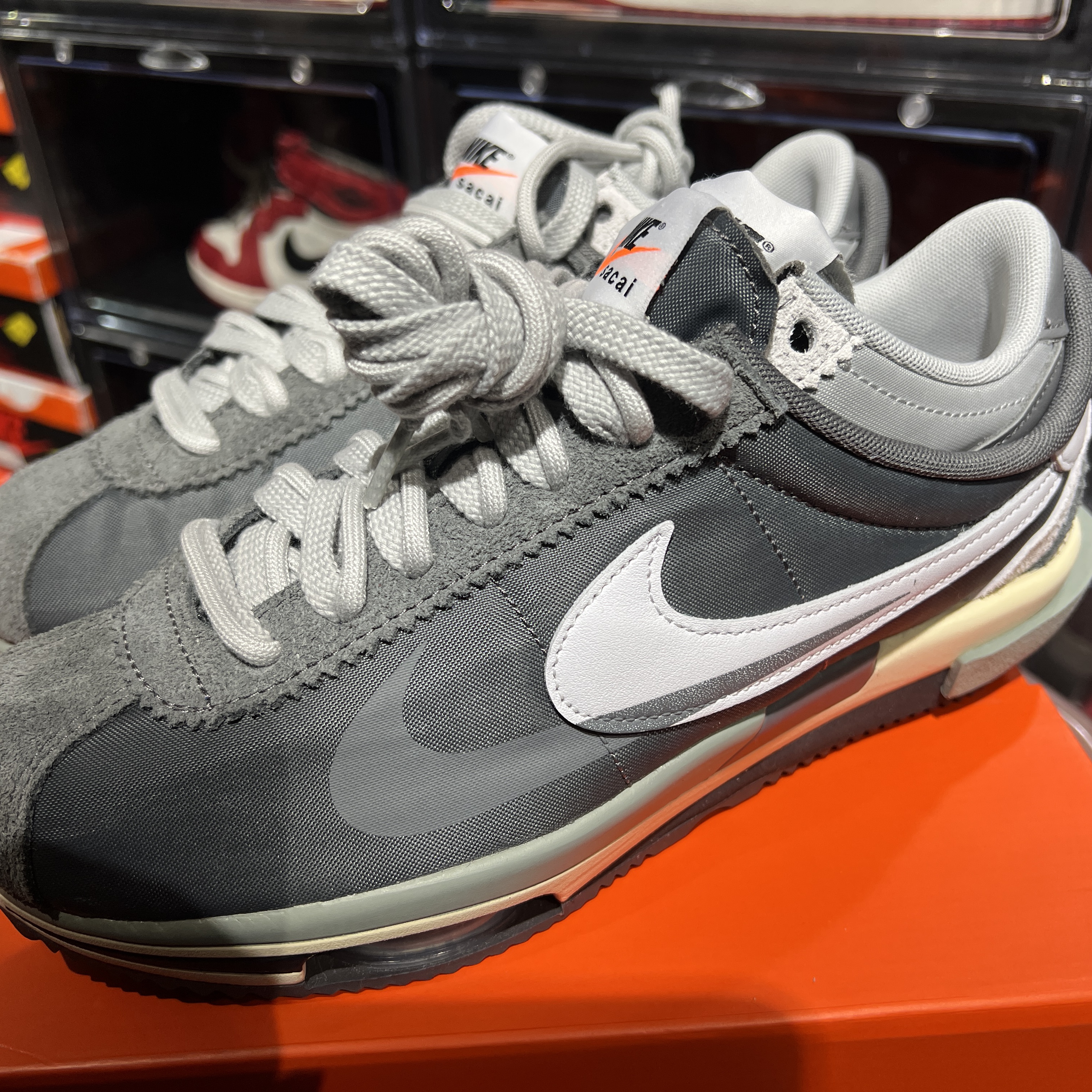 Nike x Sacai Zoom Cortez SP Iron Grey 착용 스타일