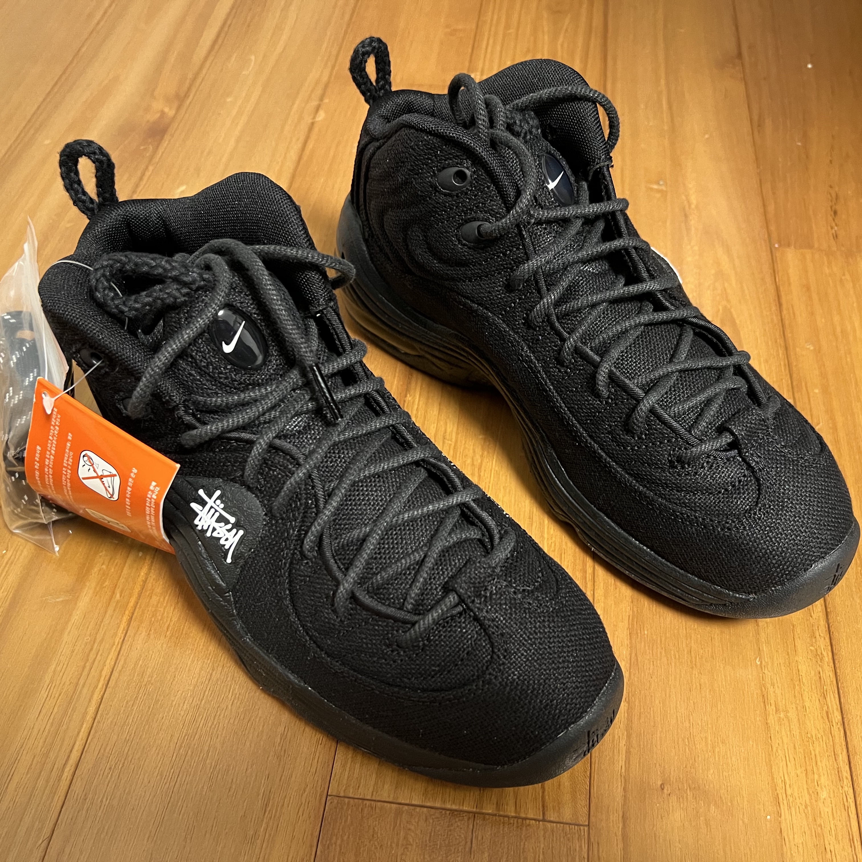 Nike x Stussy Air Penny II Black 착용 스타일