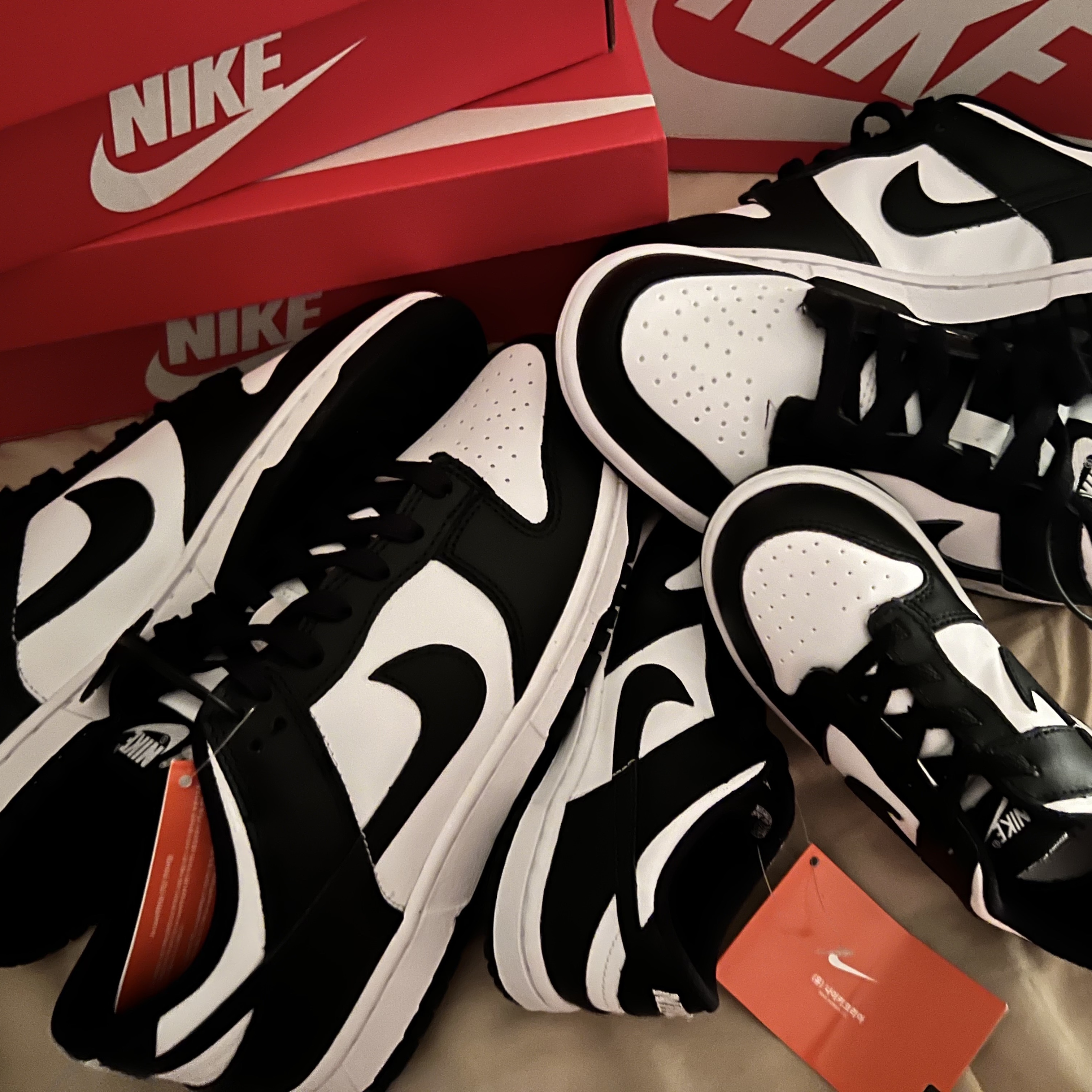(TD) Nike Dunk Low Black, (GS) Nike Dunk Low Black 착용 스타일