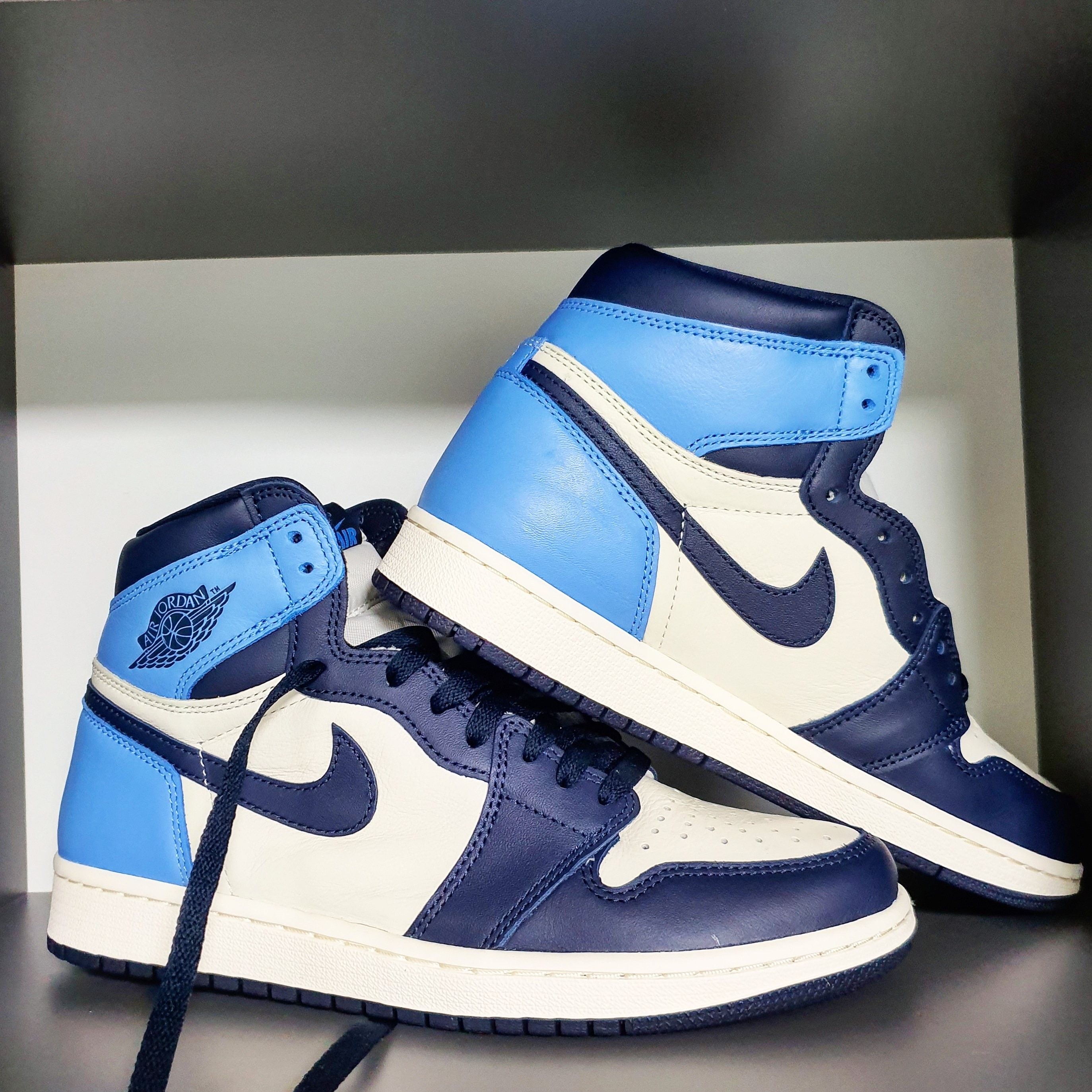 Jordan 1 Retro High Obsidian UNC 착용 스타일