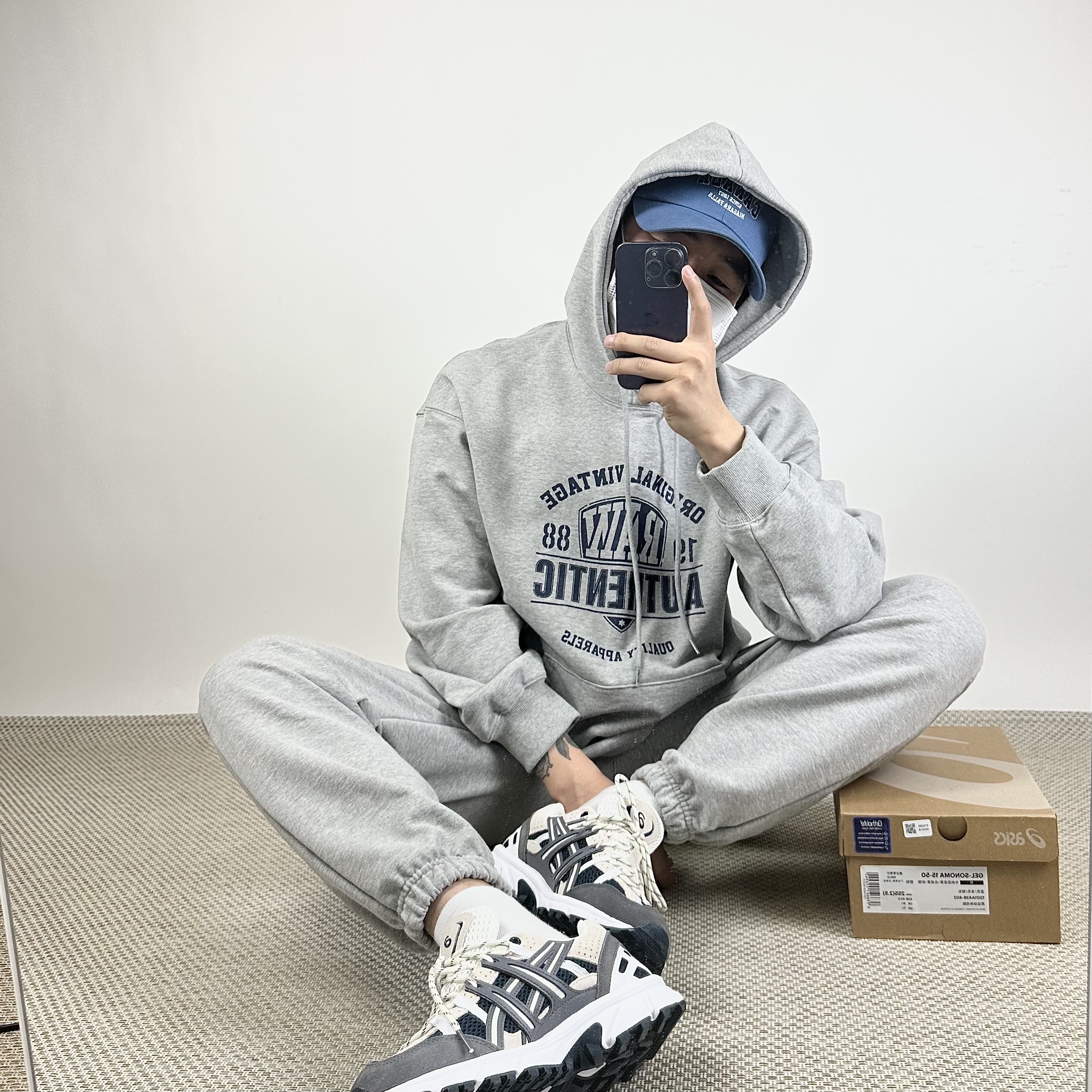 Asics Gel-Sonoma 15-50 French Blue 착용 스타일