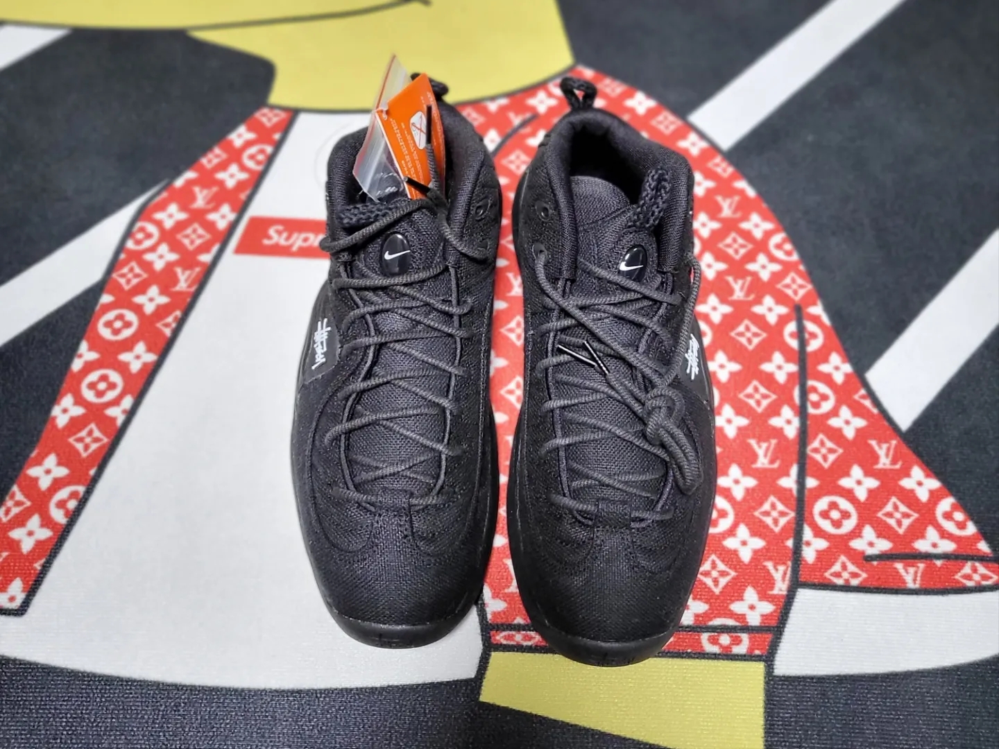 Nike x Stussy Air Penny II Black 착용 스타일 - 3