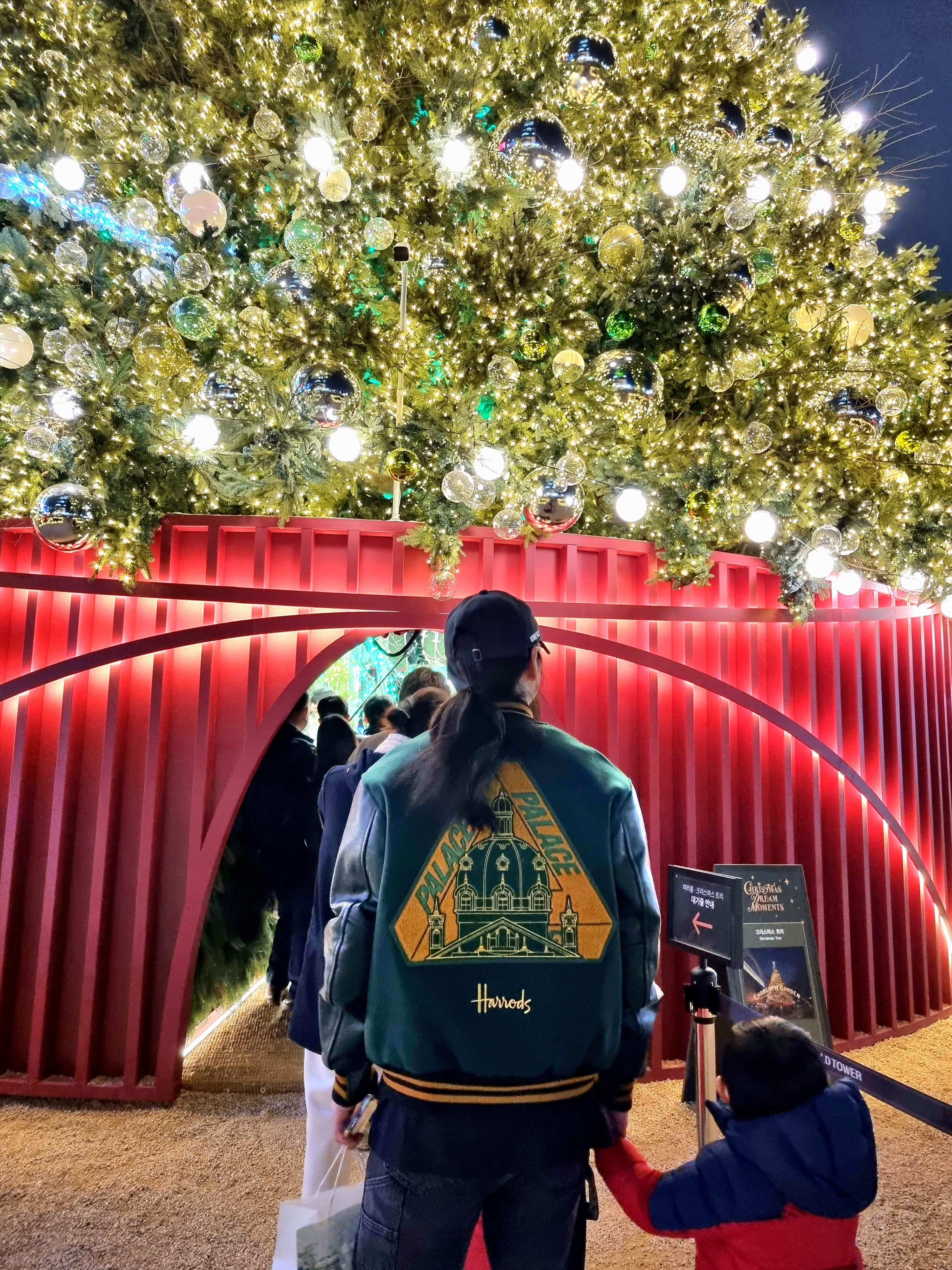 Palace x Harrods x Golden Bear Varsity Jacket Green - 21FW, Palace Gore-Tex Plaid P 6-Panel Black - 22FW 착용 스타일