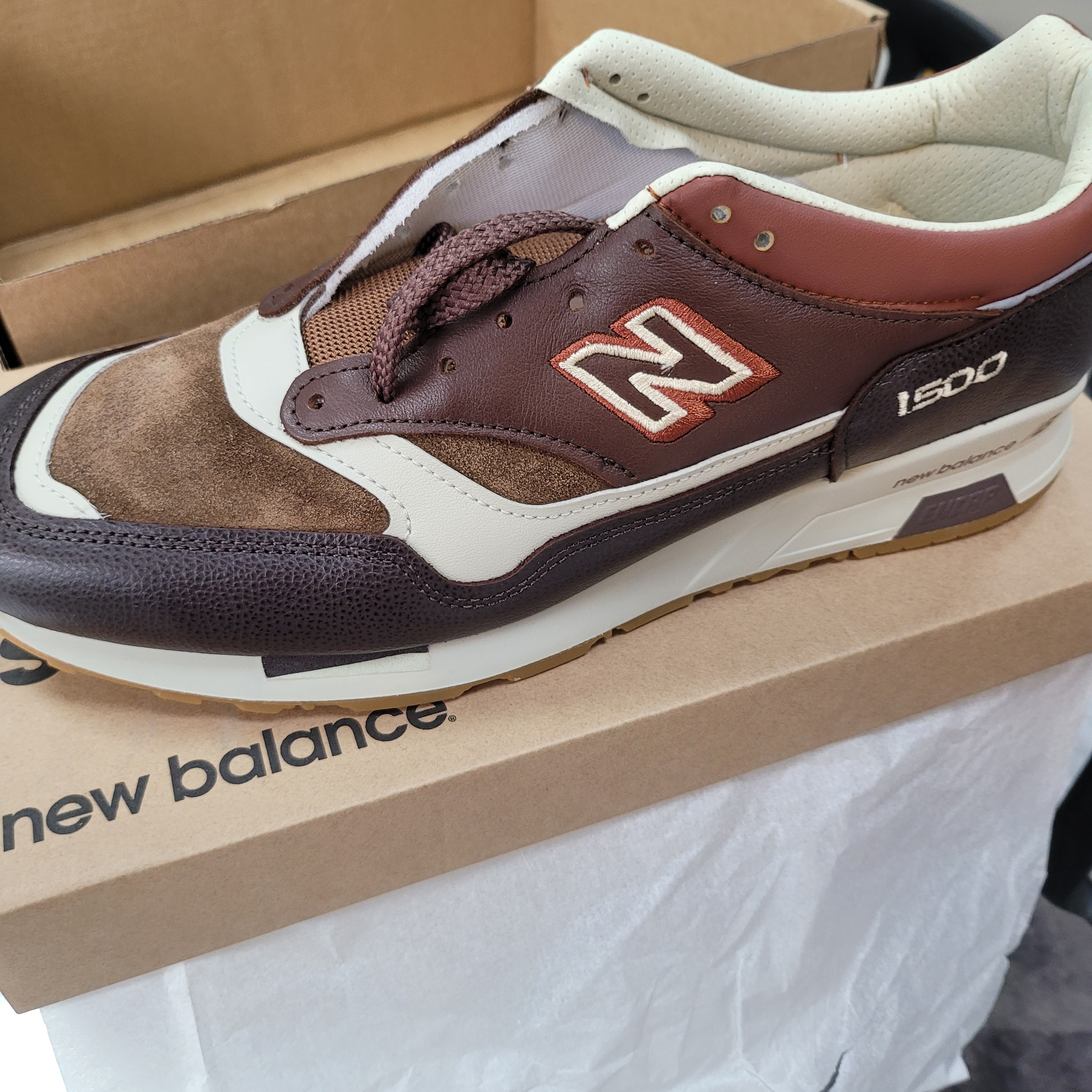 New Balance 991 Made in UK Earth French Roast, New Balance 1500 Made in UK Earth French Roast 착용 스타일 - 4