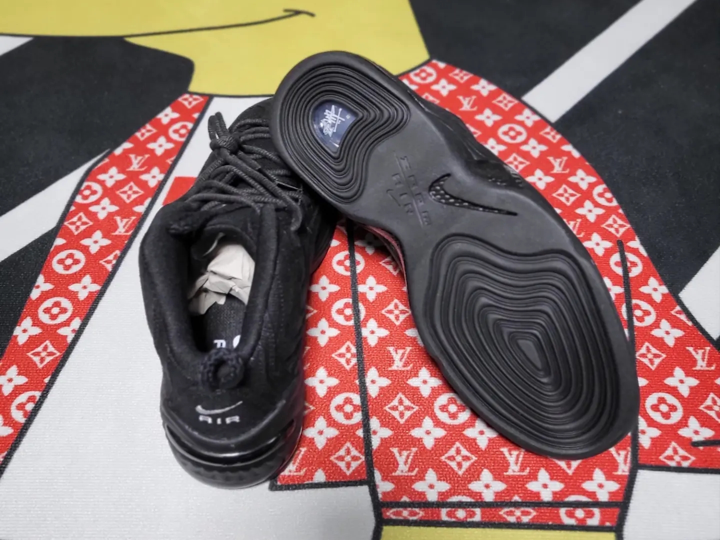Nike x Stussy Air Penny II Black 착용 스타일 - 2