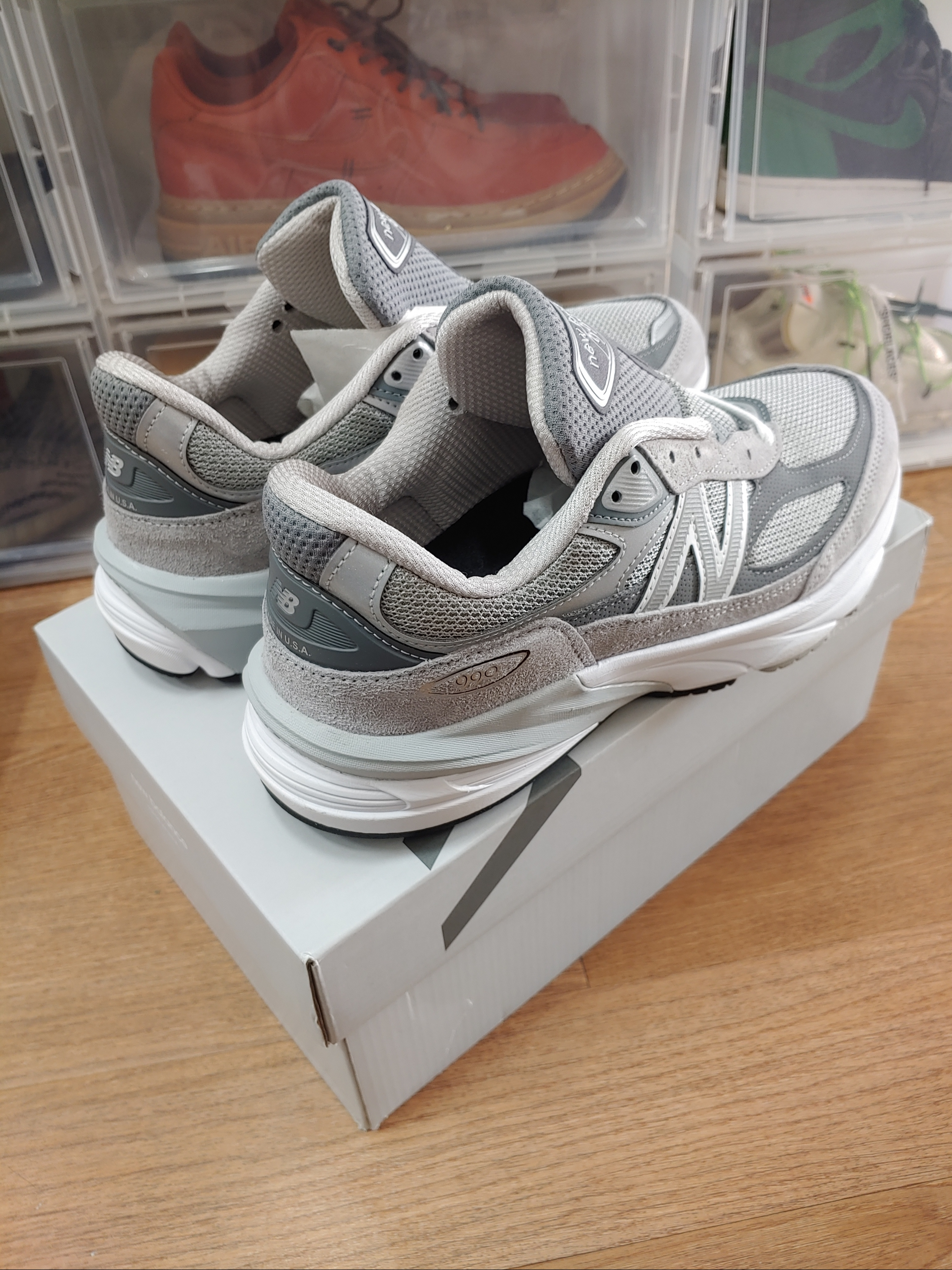 New Balance 990v6 Made in USA Grey - D Standard 착용 스타일 - 2
