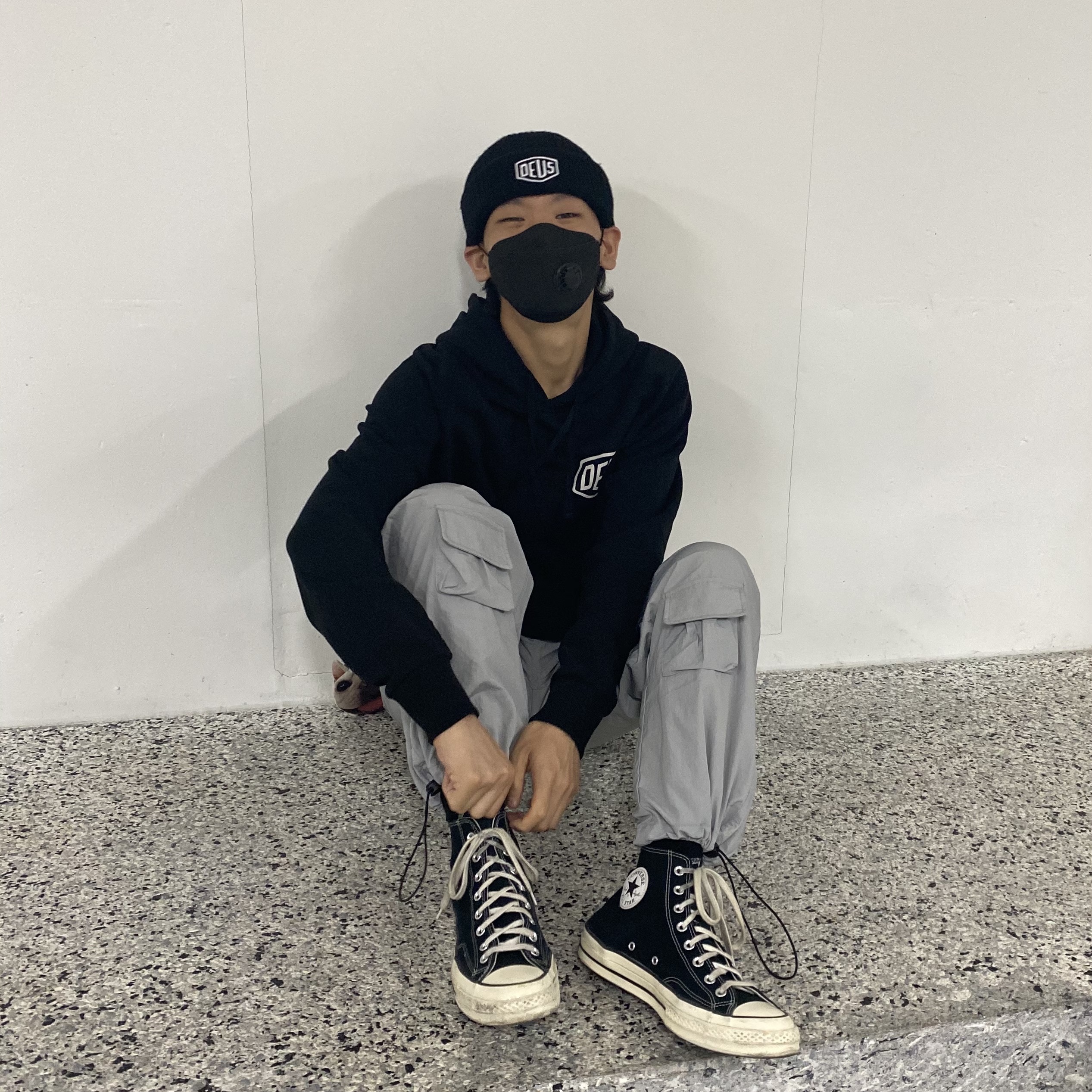 Converse Chuck 70 Hi Black 착용 스타일 - 3