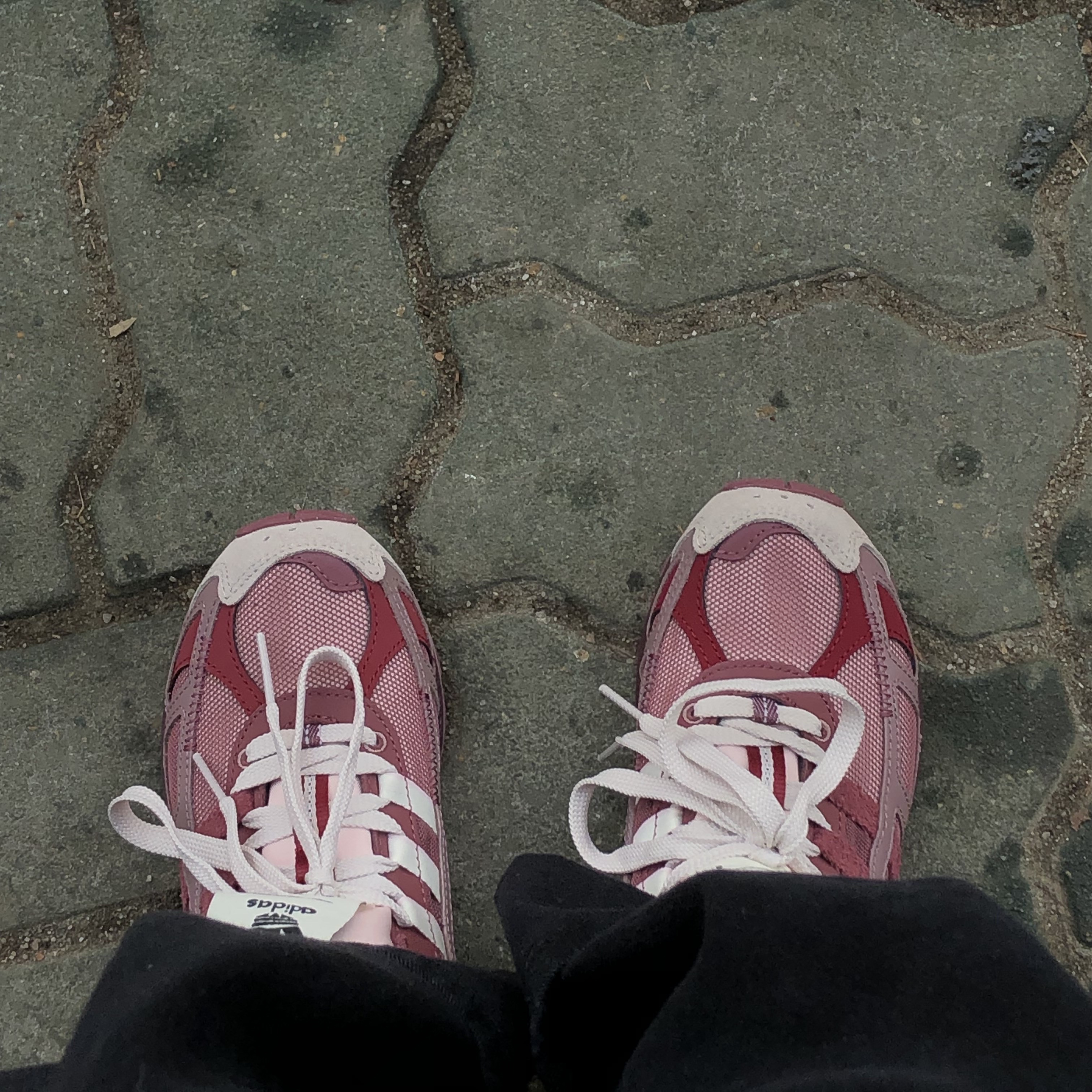 Adidas x Song for the Mute Shadowturf Purple Burgundy 착용 스타일 - 2