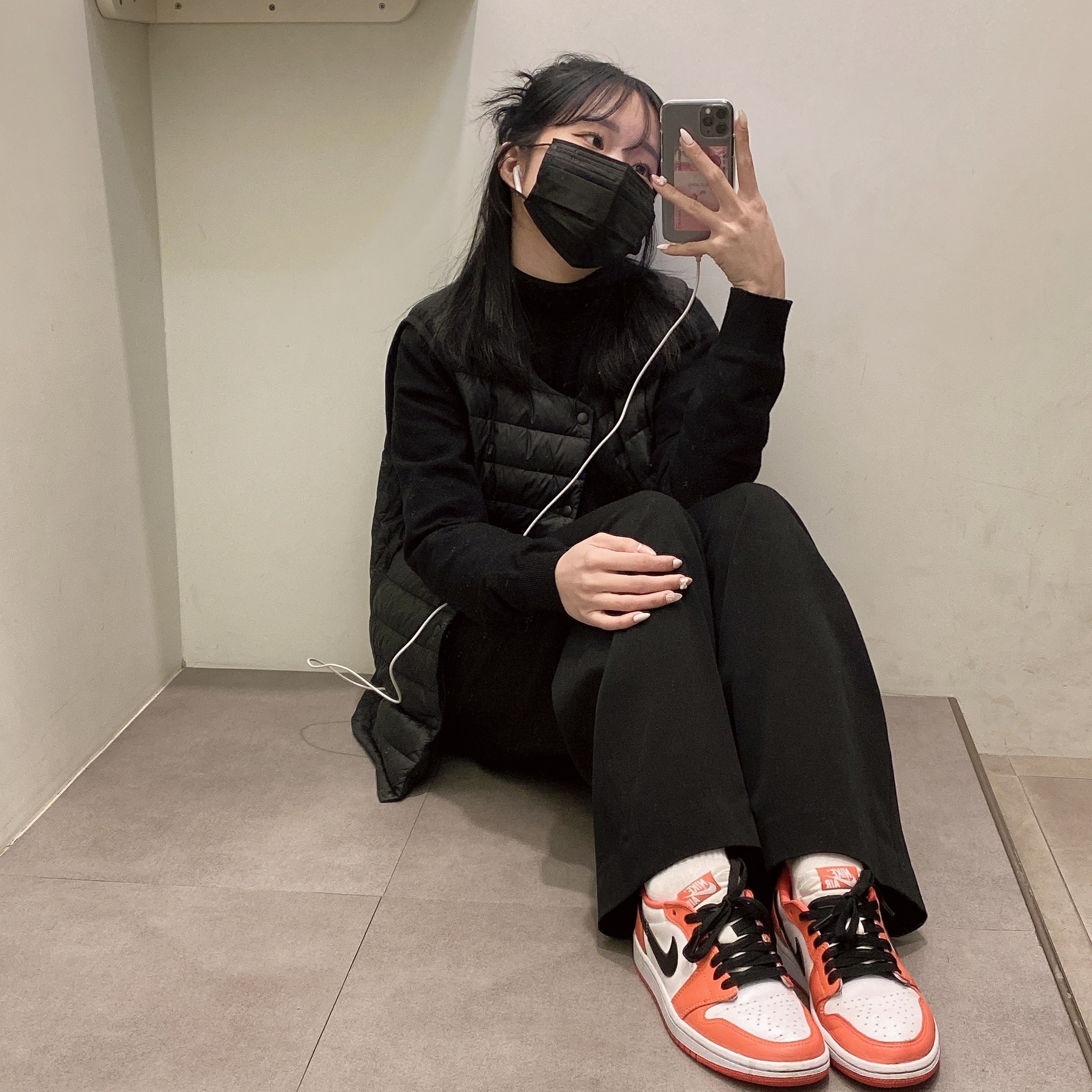 (W) Jordan 1 Low OG Starfish 착용 스타일 - 2