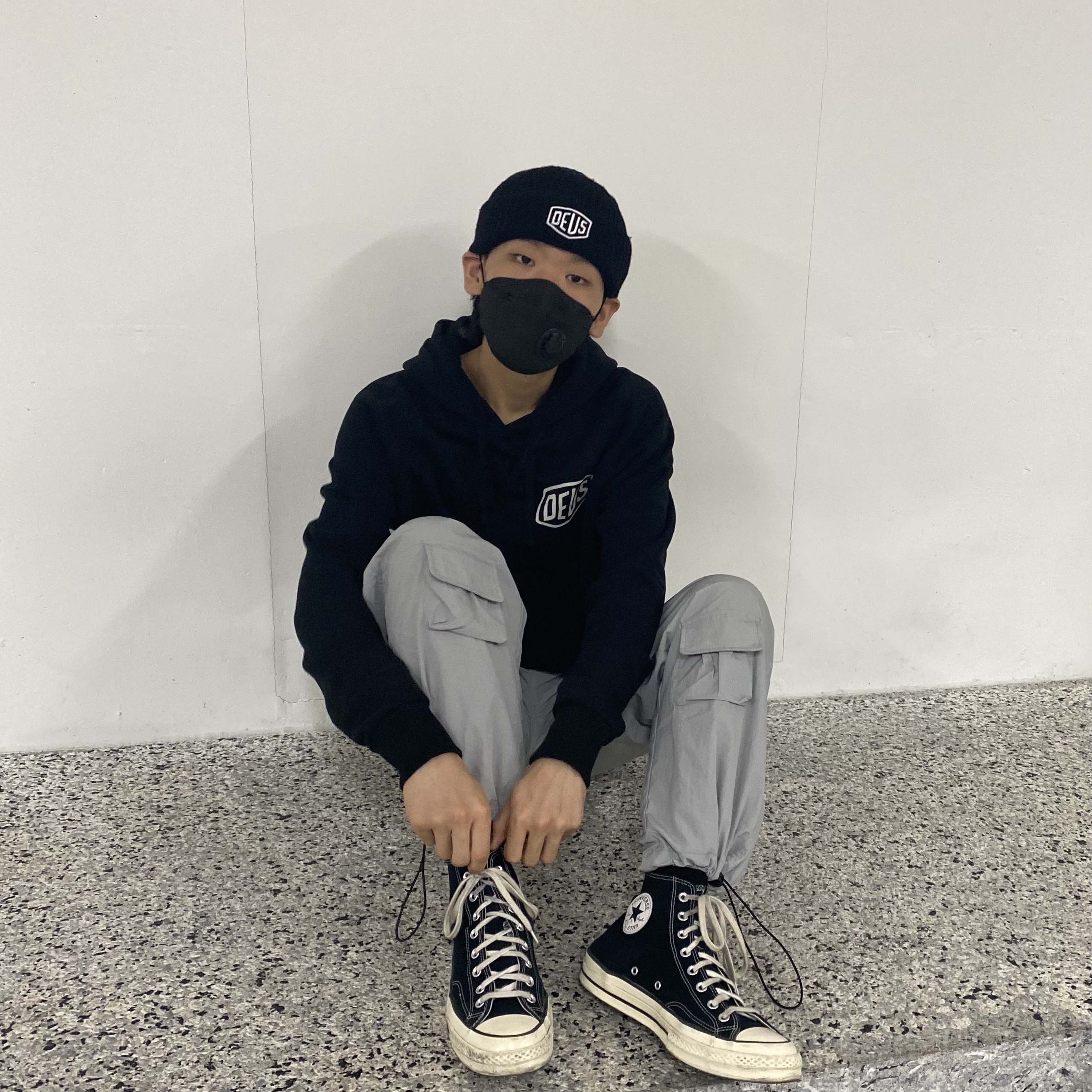 Converse Chuck 70 Hi Black 착용 스타일 - 2