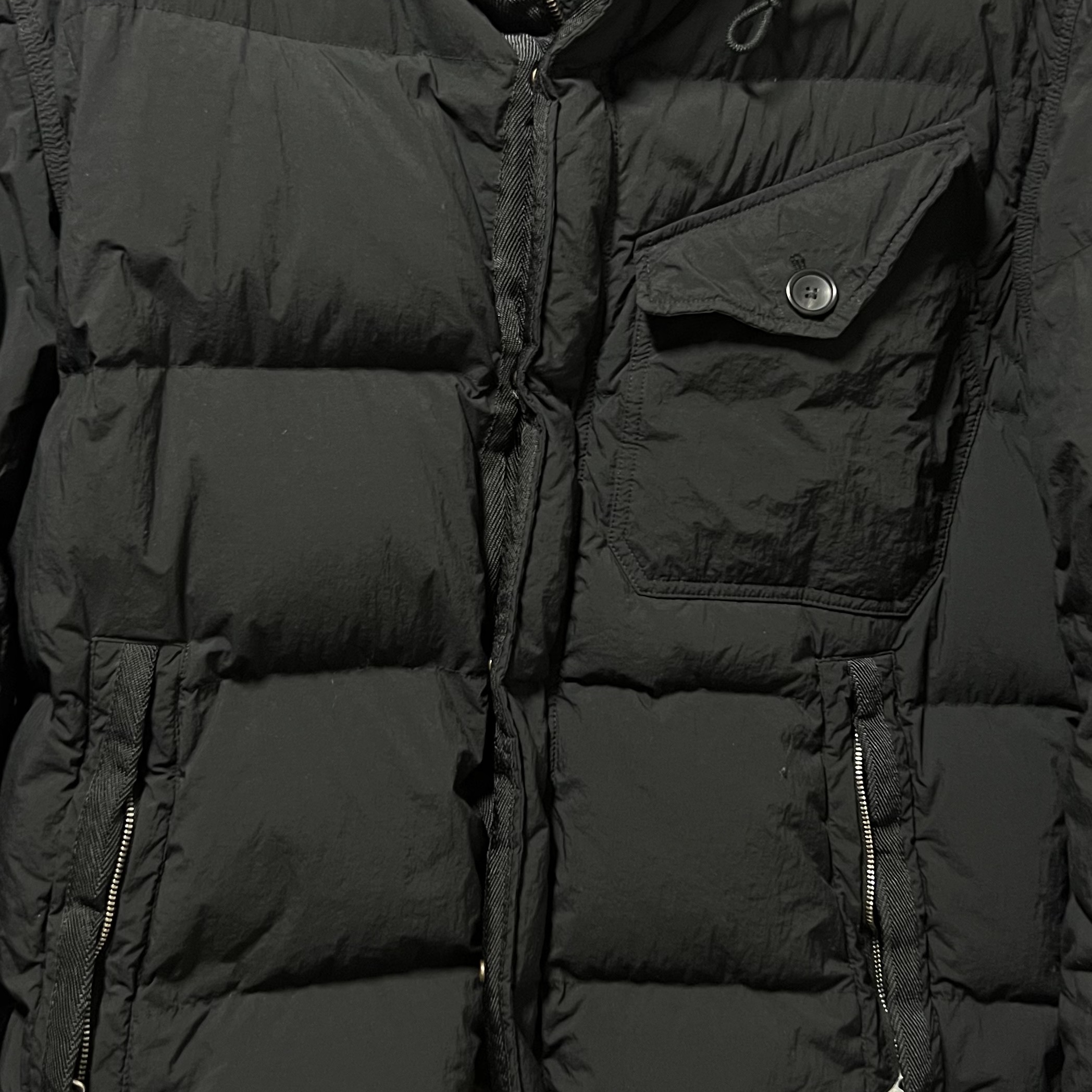 Ten C Survival Down Jacket Black 착용 스타일