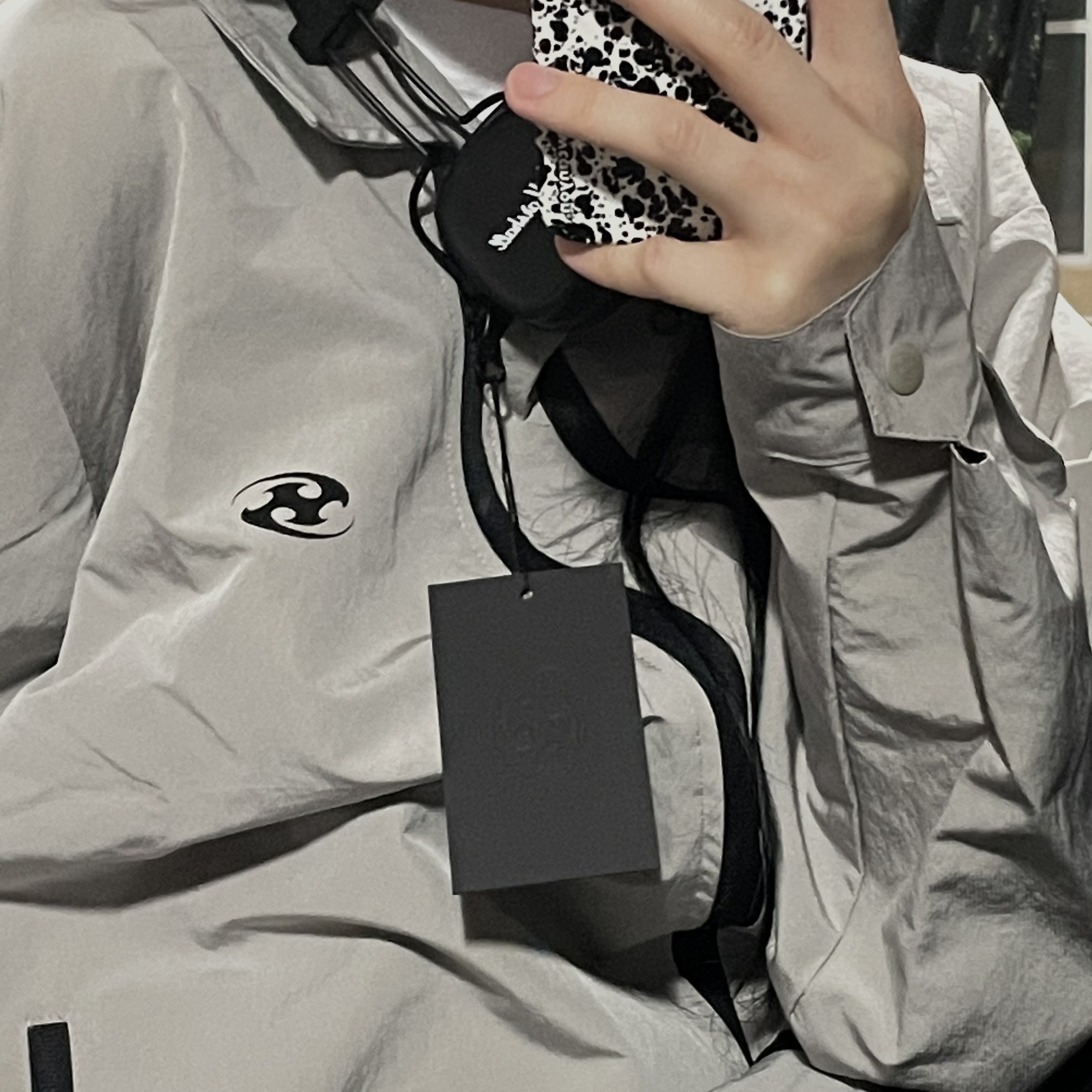 Sansan Gear Coach Jacket Black - 22SS 착용 스타일 - 2