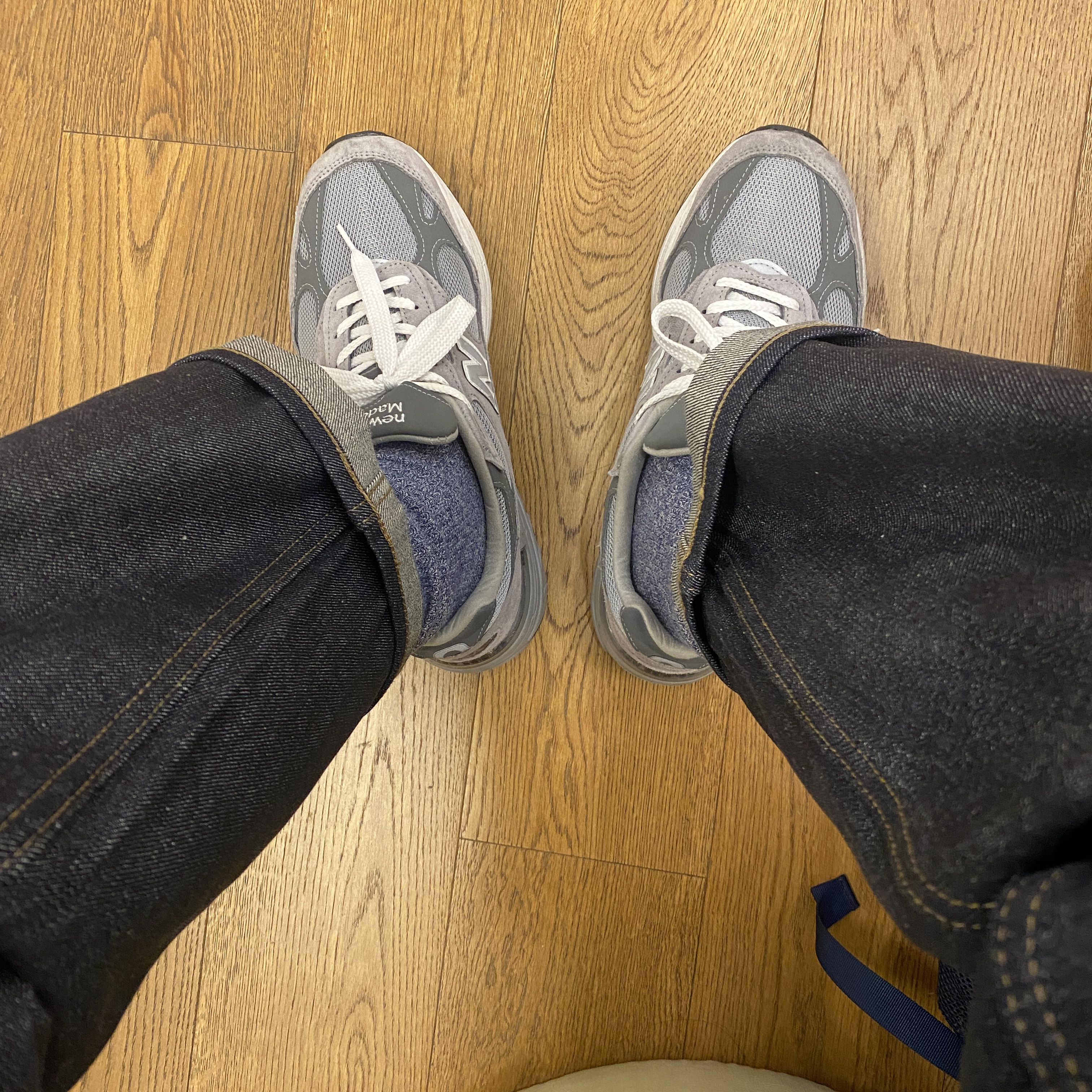New Balance 993 Made in USA Grey - 2E Wide 착용 스타일