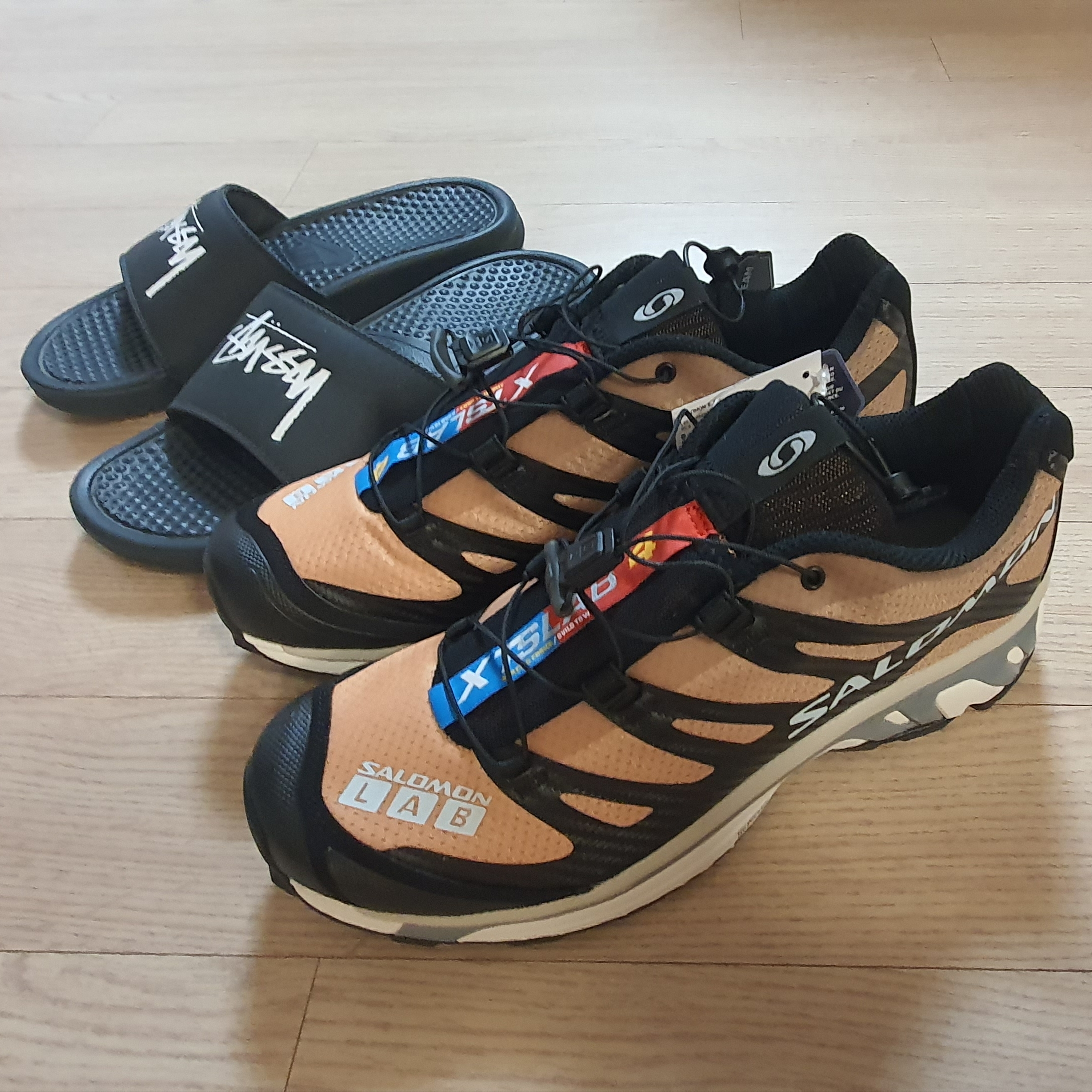 Salomon XT-4 Tobacco Brown 착용 스타일