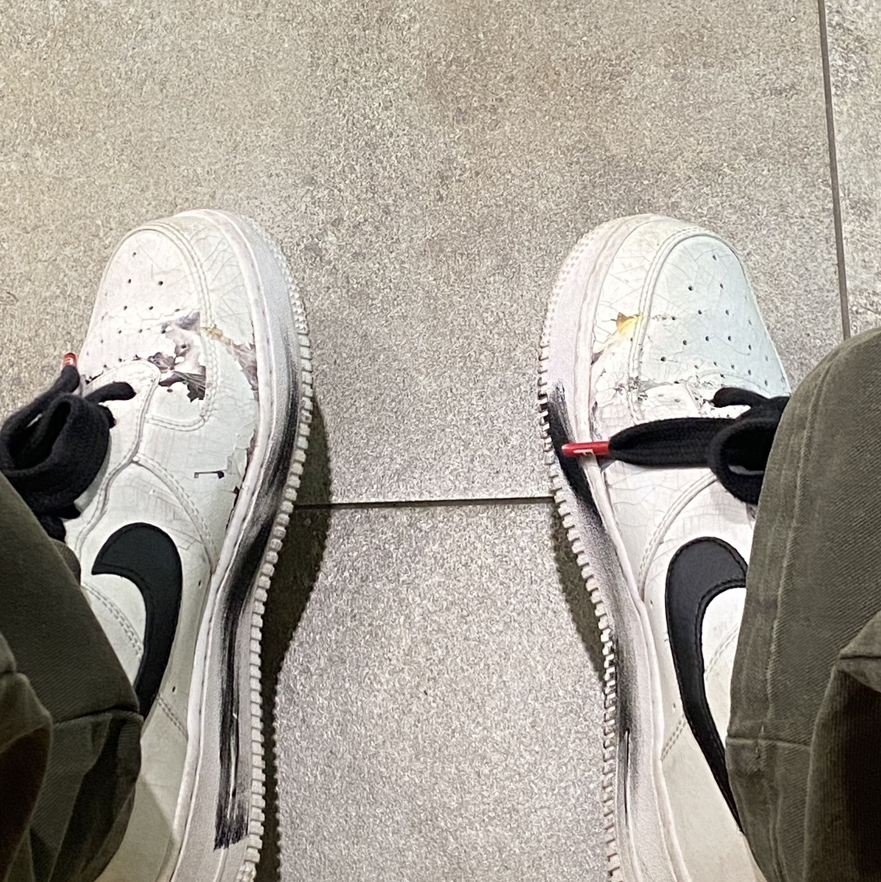 Nike x Peaceminusone Air Force 1 Low Para-Noise 2.0 착용 스타일