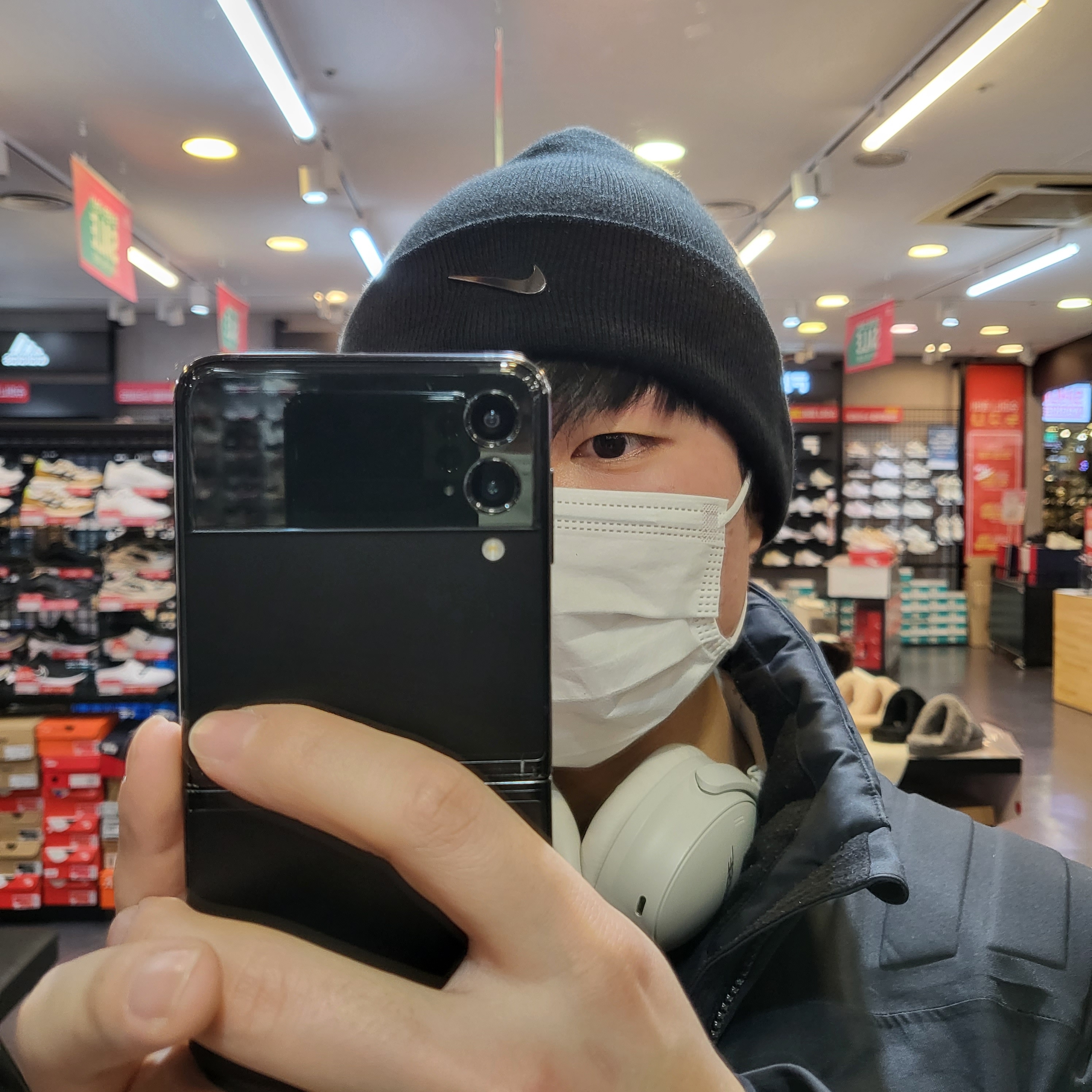 BOSE QC45 White Smoke (Korean Ver.) 착용 스타일