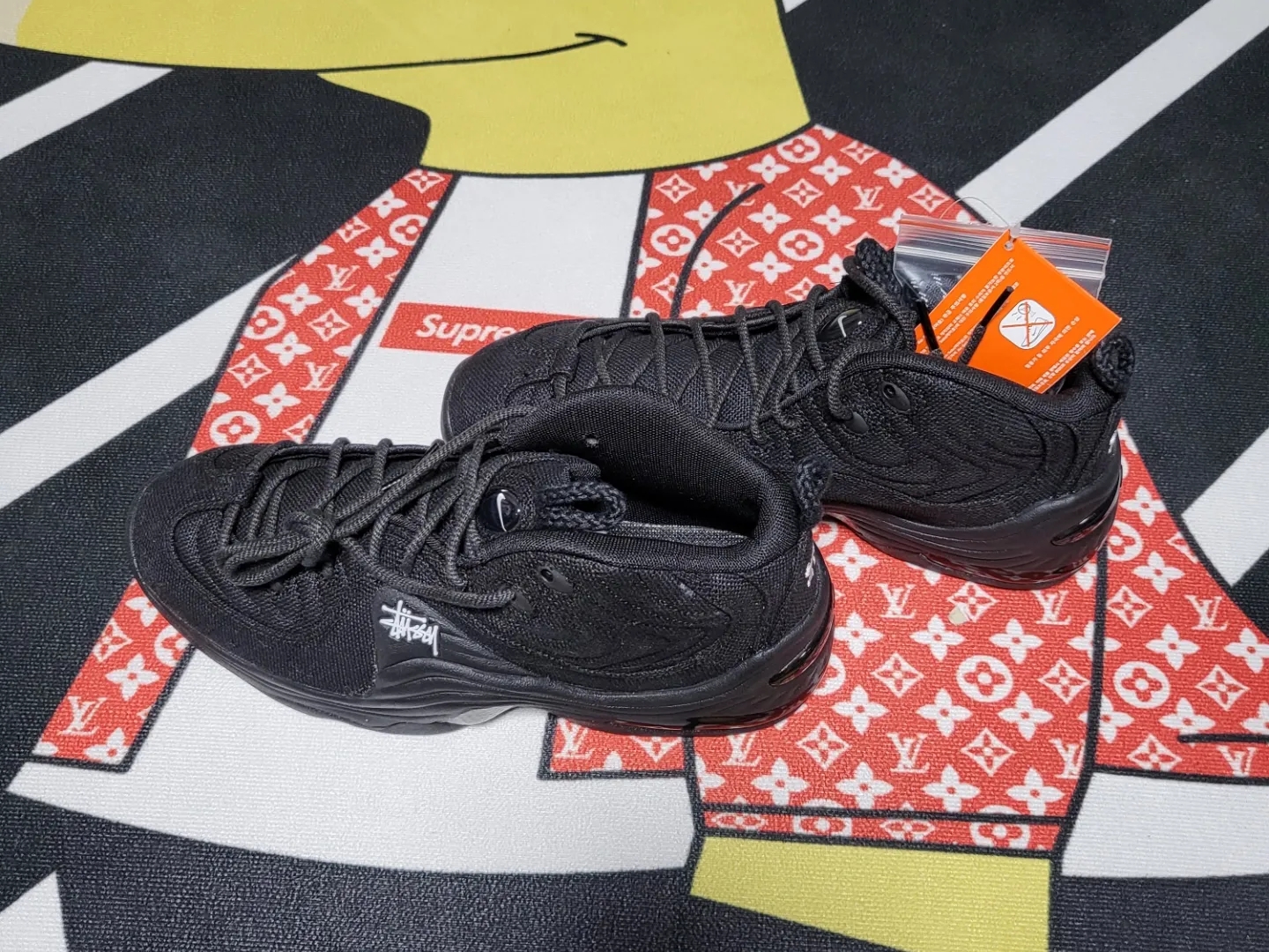 Nike x Stussy Air Penny II Black 착용 스타일 - 1