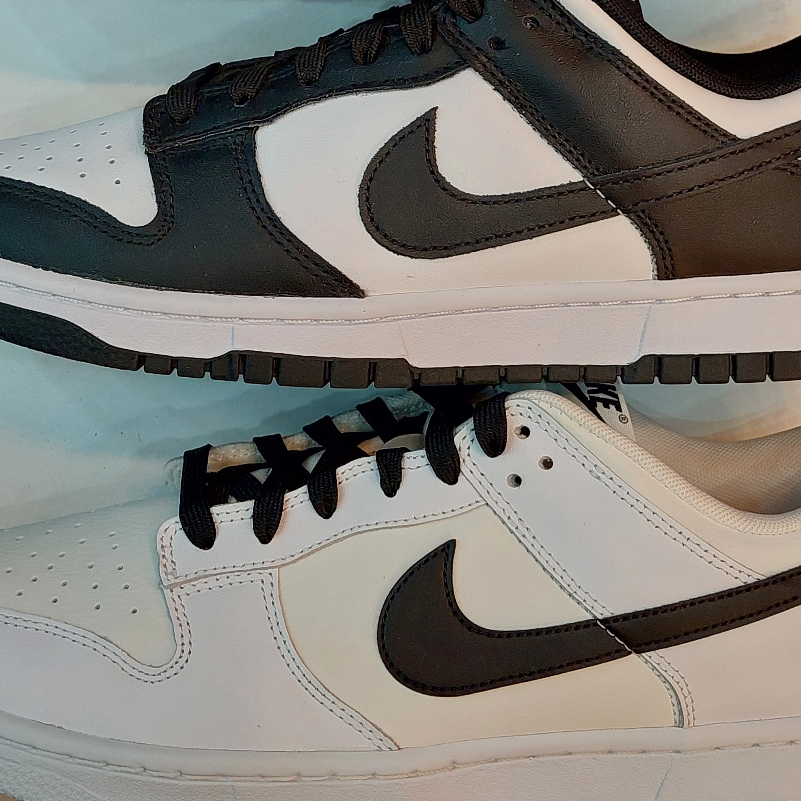 Nike Dunk Low Retro Black, Nike Dunk Low Retro Summit White 착용 스타일