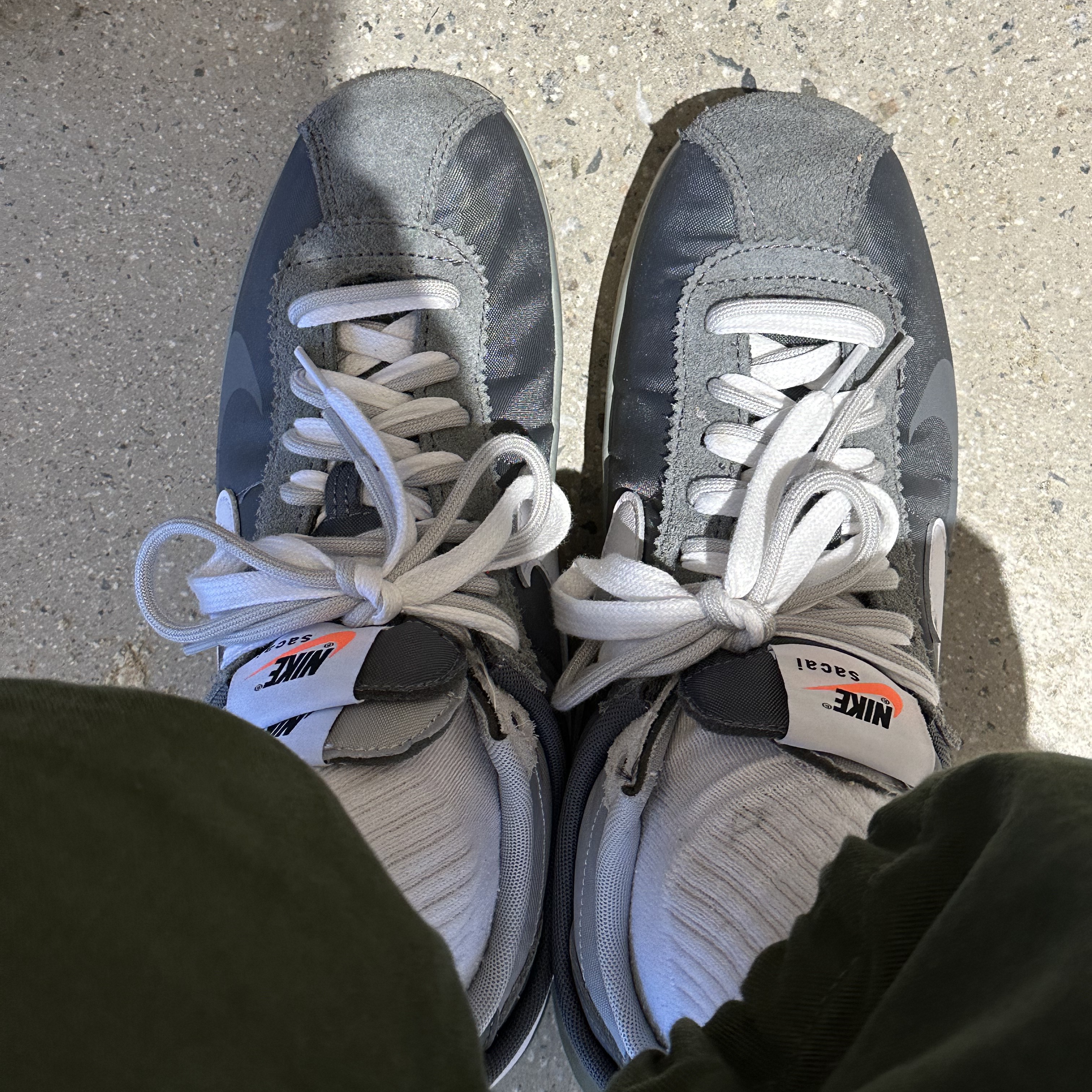 Nike x Sacai Zoom Cortez SP Iron Grey 착용 스타일