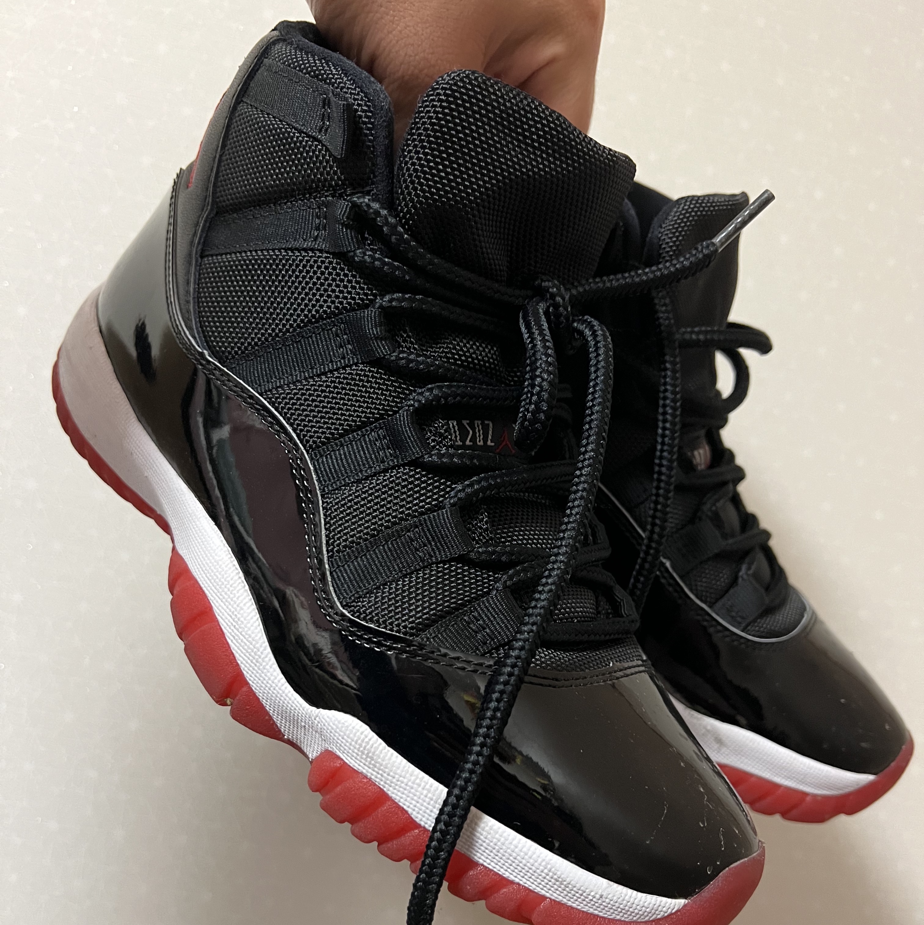 Jordan 11 Retro Bred 2019, (GS) Jordan 11 Retro Bred 2019 착용 스타일 - 1