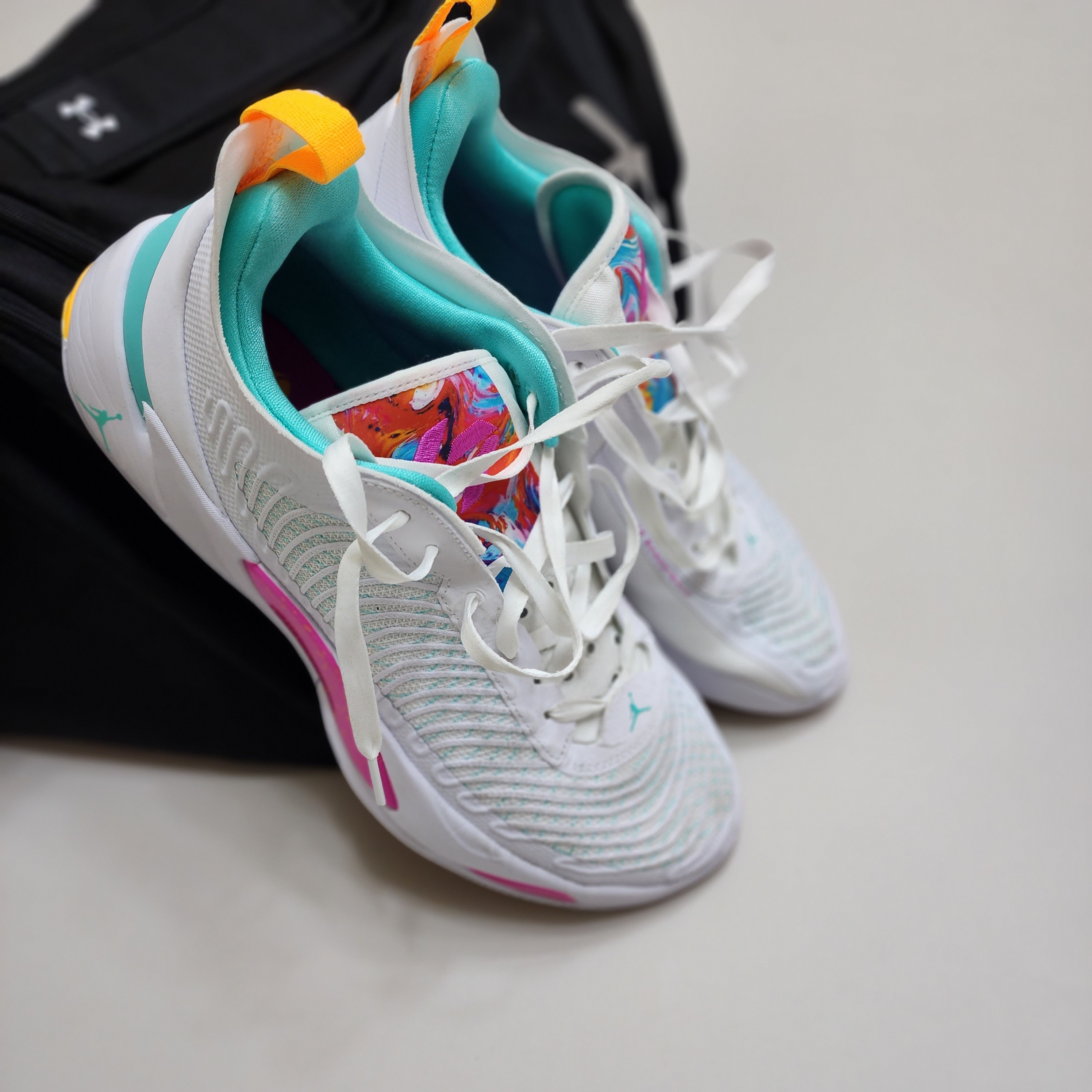 Jordan Luka 1 PF White Dynamic Turquoise 착용 스타일