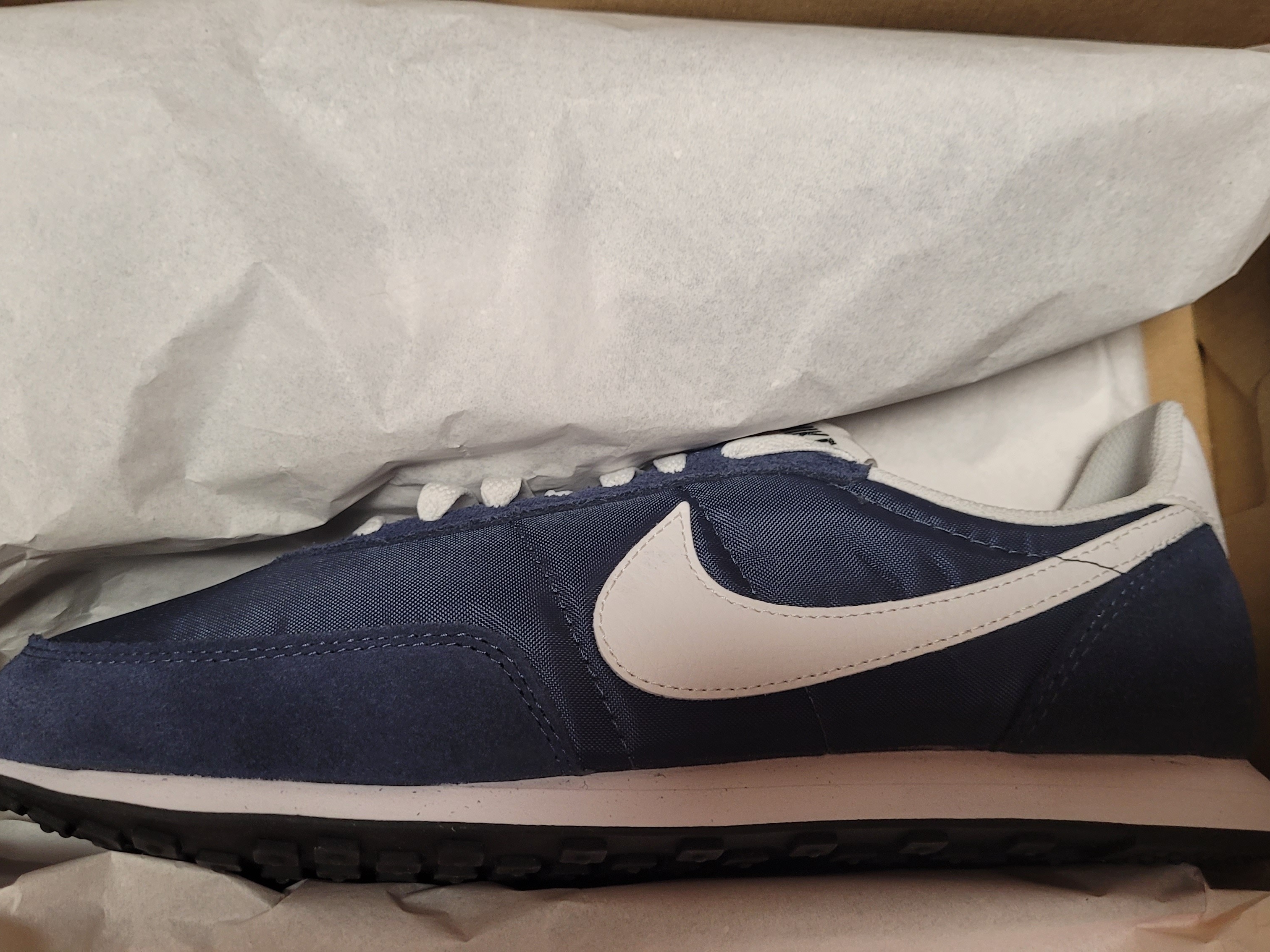 Nike Waffle Trainer 2 Thunder Blue 착용 스타일