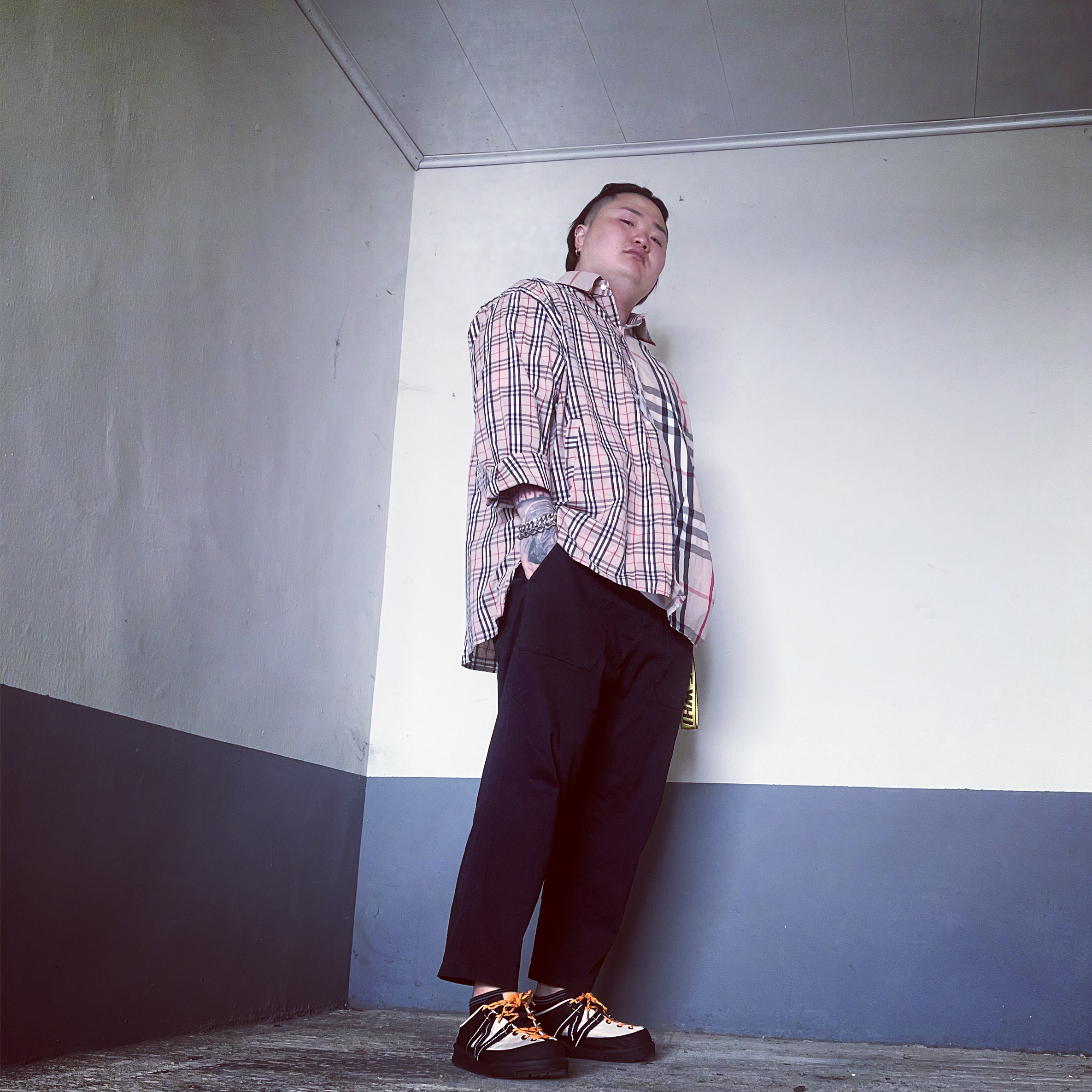 New Balance CRV Mule V2 Yellow 착용 스타일