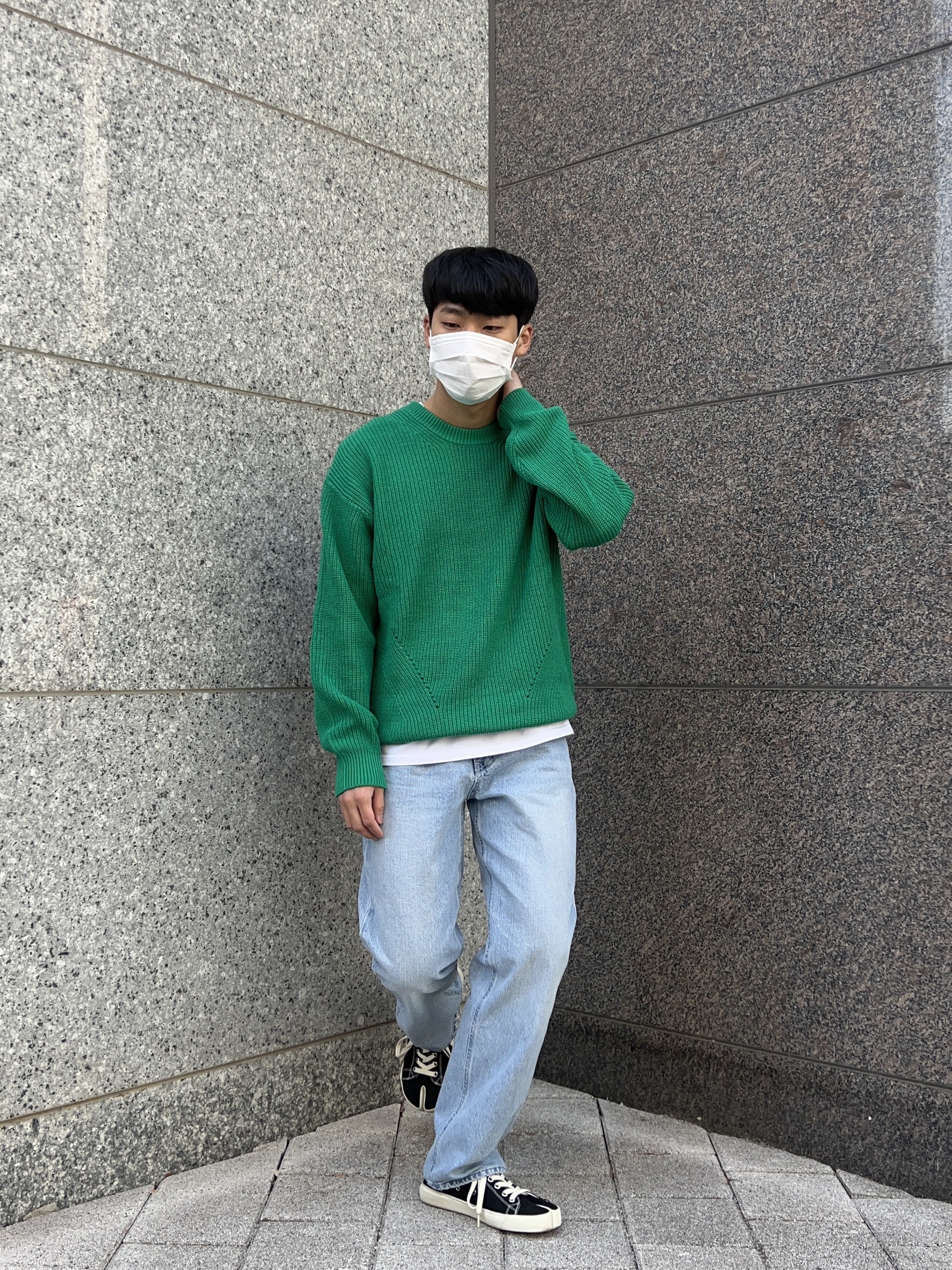 Maison Margiela Tabi Low Black 착용 스타일