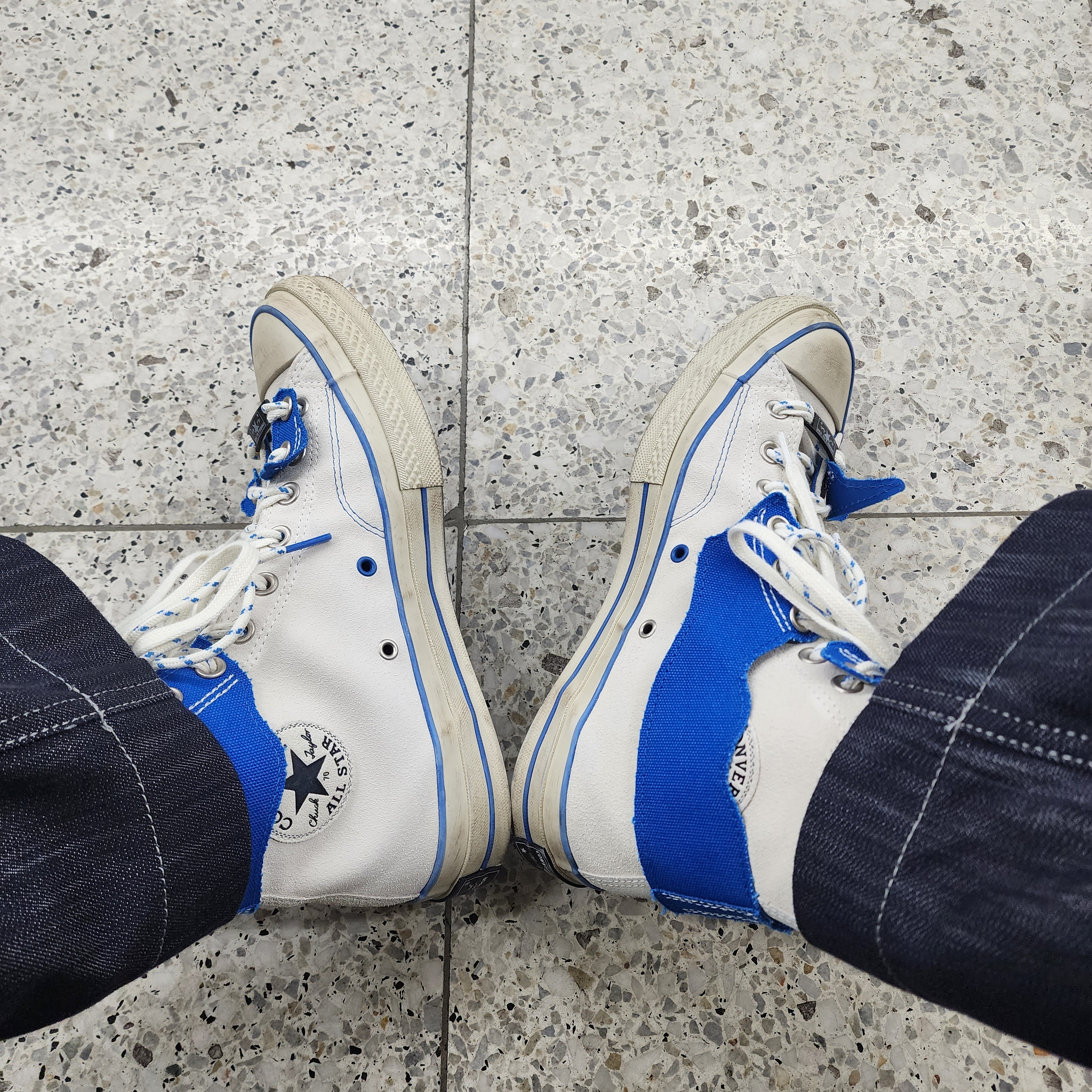 Converse x Ader Error Chuck 70 High White 착용 스타일