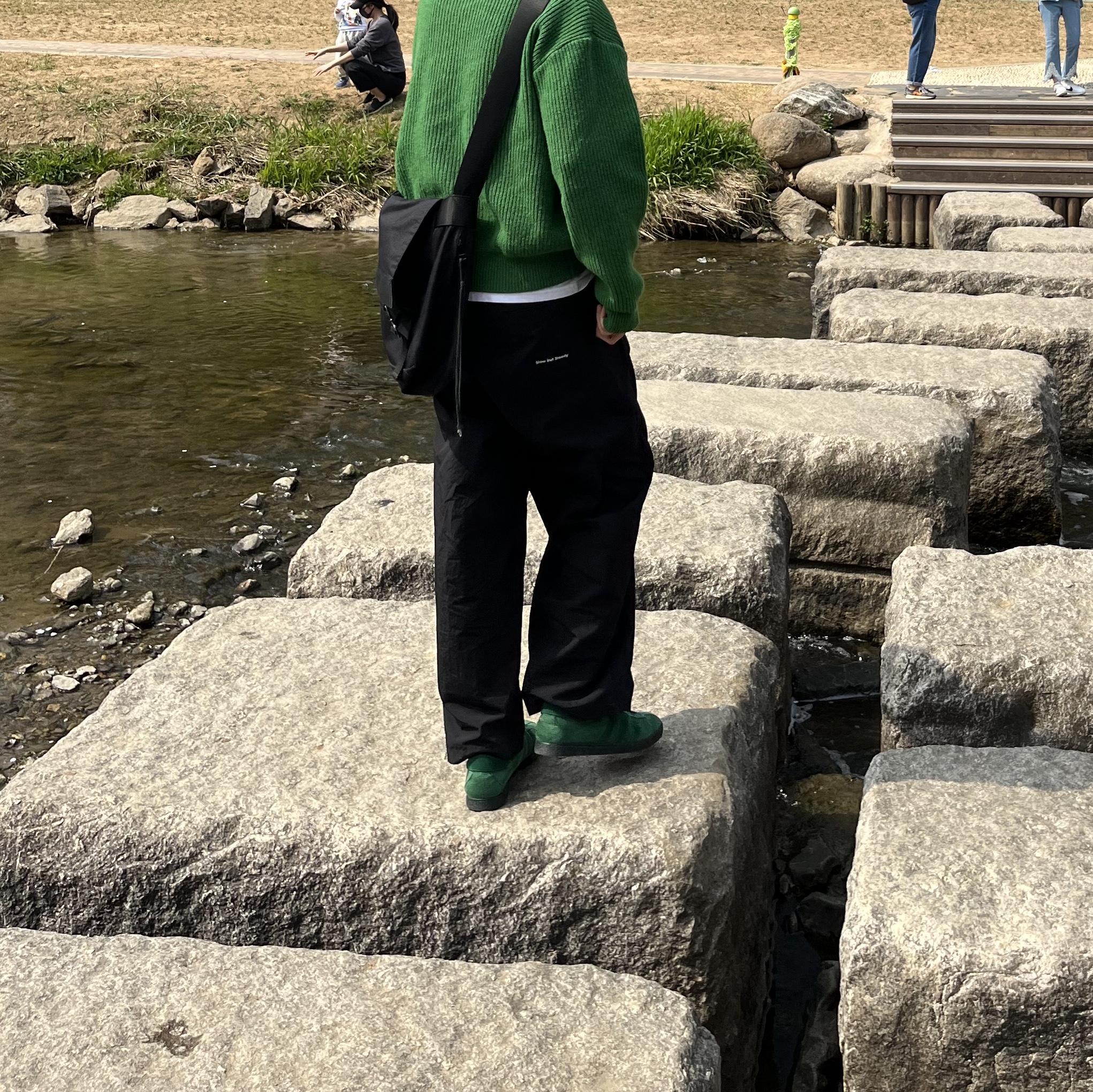 Adidas Tobacco Gruen Dark Green 착용 스타일 - 1