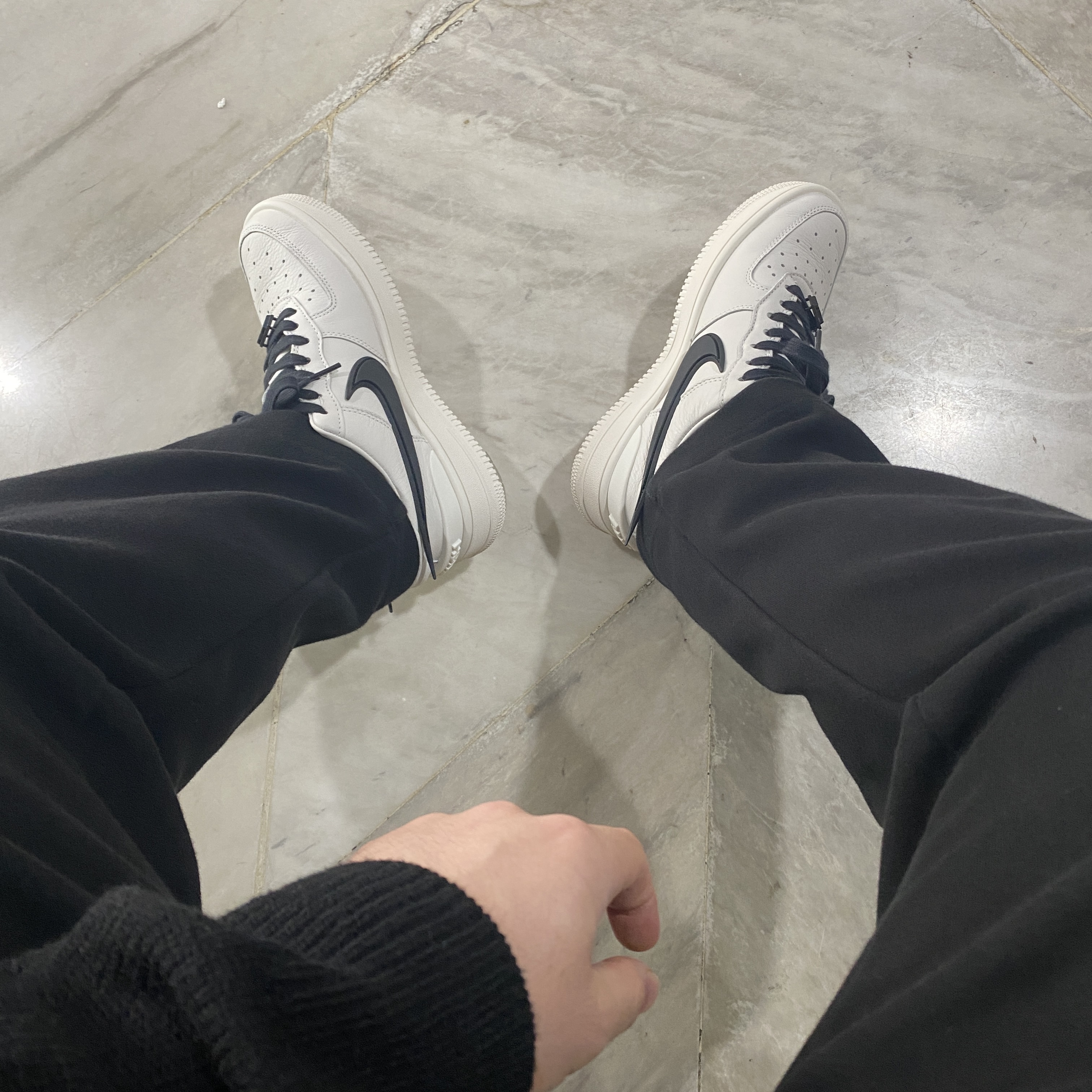 Nike x Ambush Air Force 1 Low SP Phantom 착용 스타일
