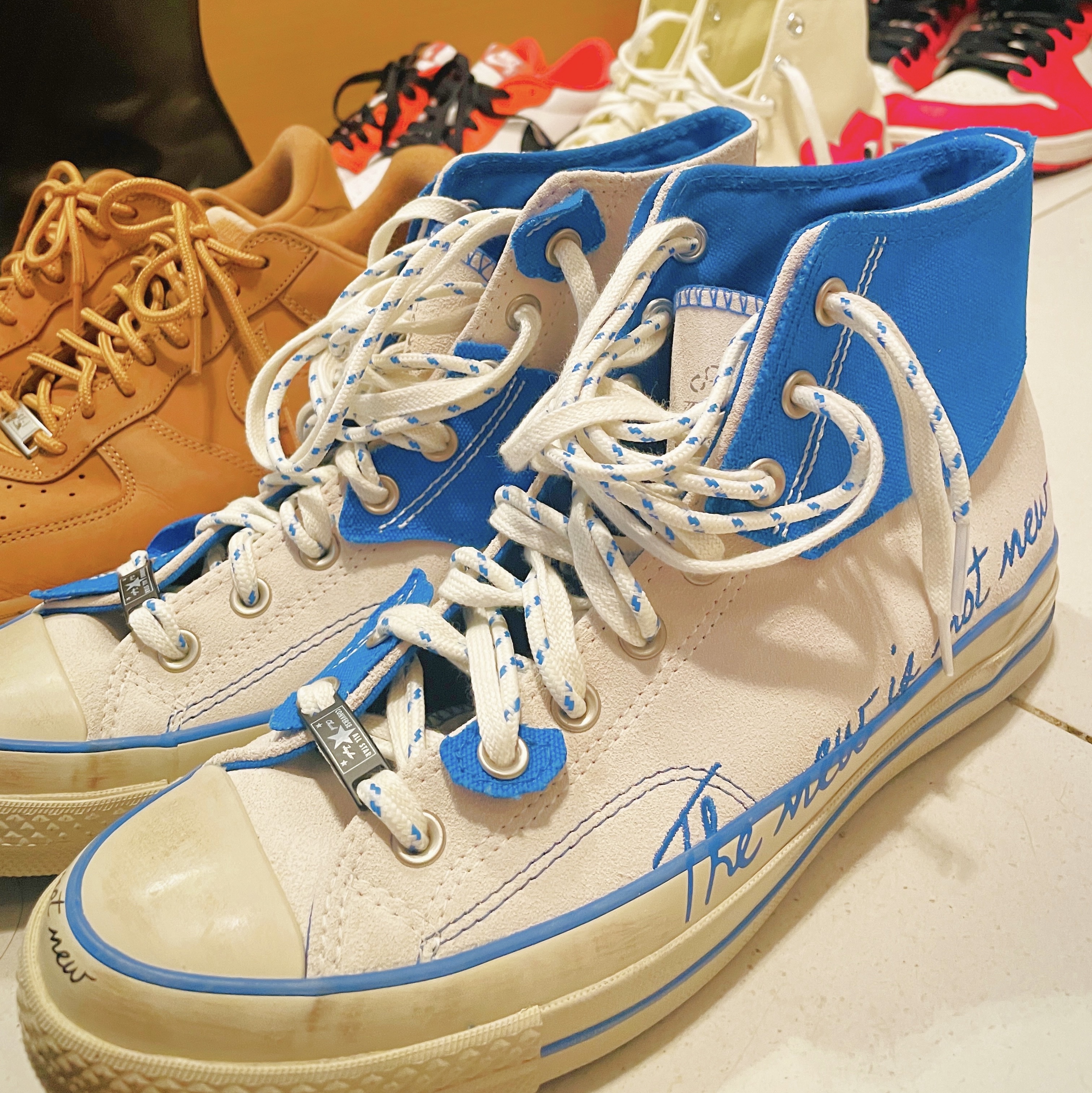 Converse x Ader Error Chuck 70 High White 착용 스타일