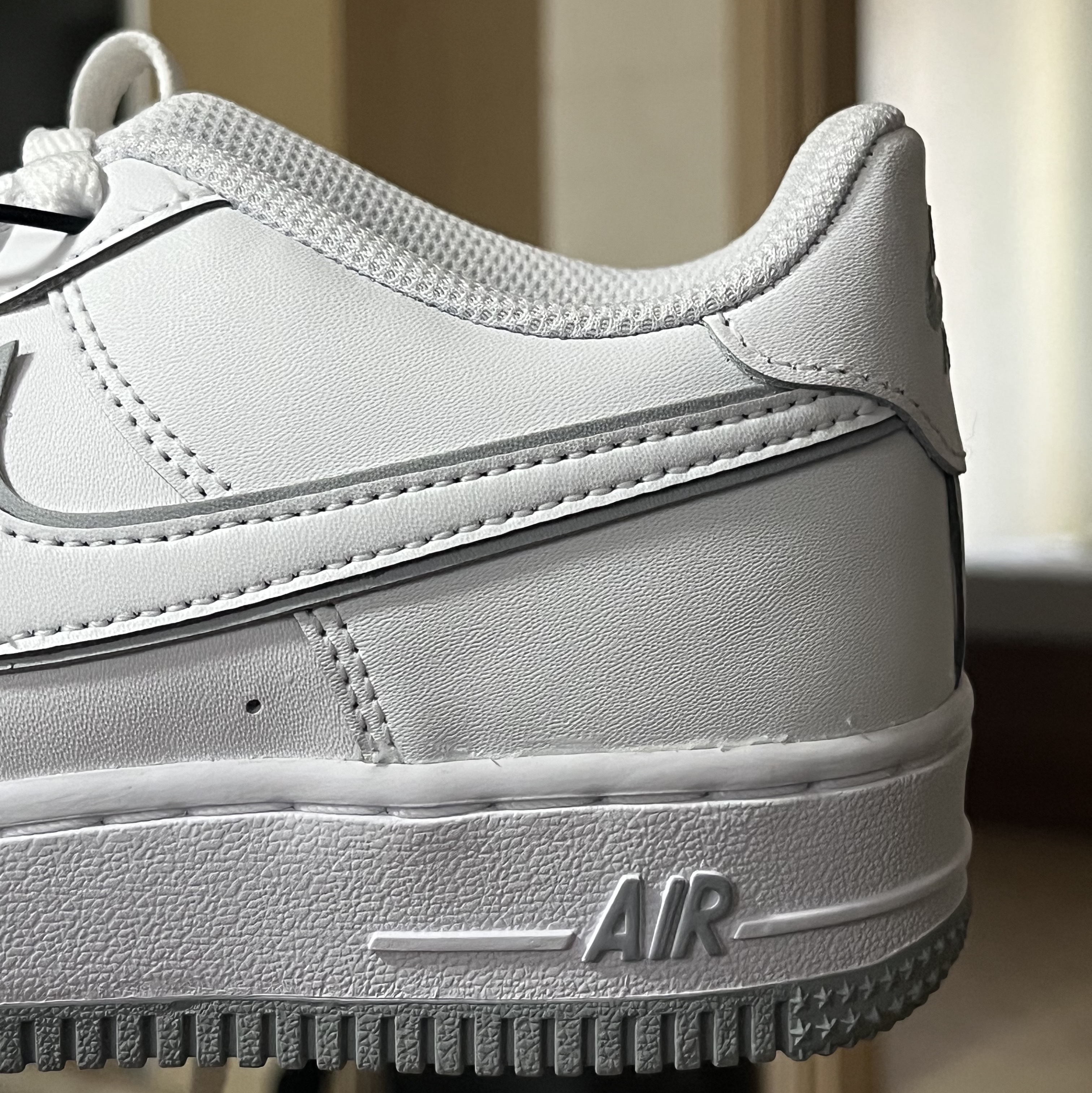 (GS) Nike Air Force 1 White Wolf Grey 착용 스타일 - 2