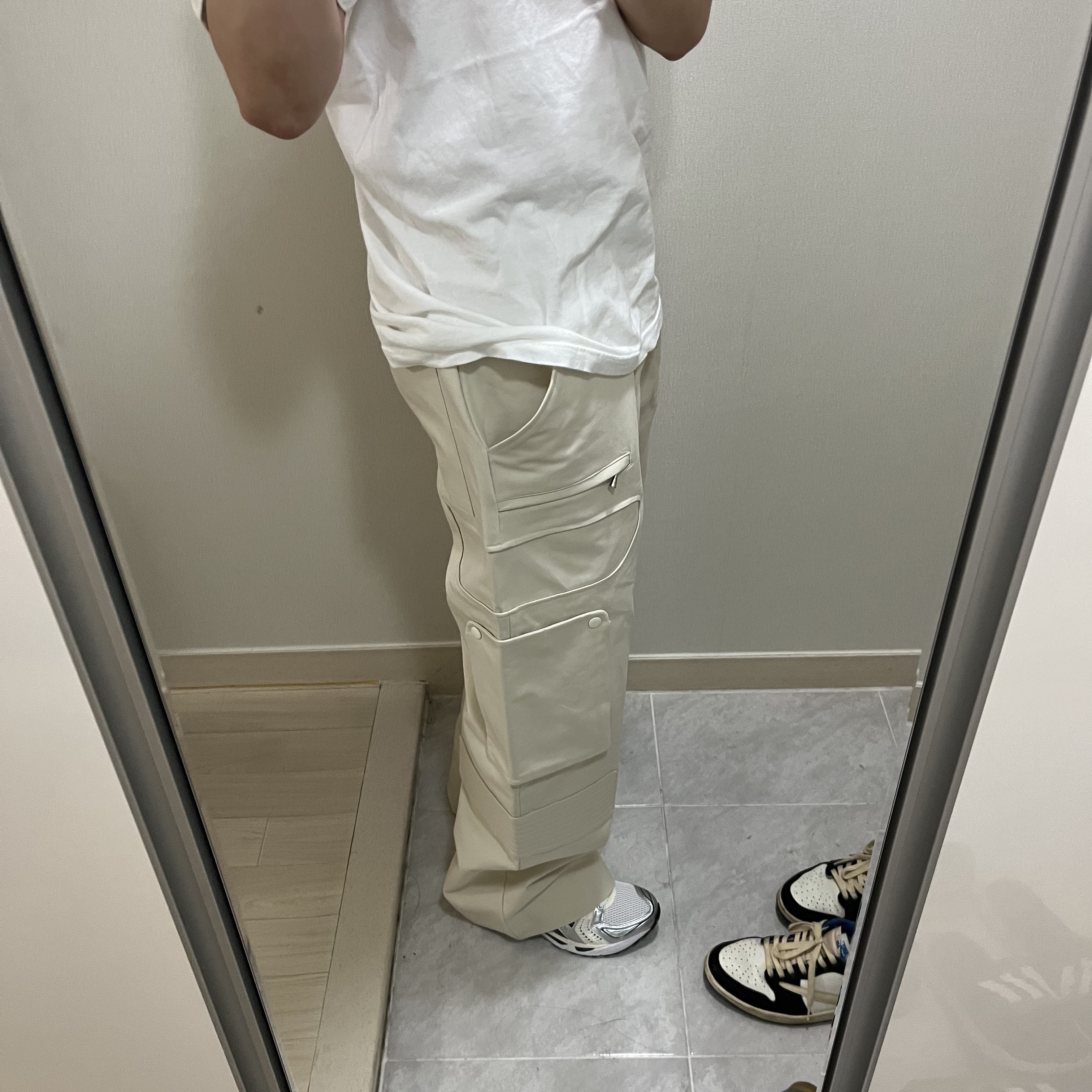 (W) Asics Gel-Kayano 14 White Midnight 착용 스타일