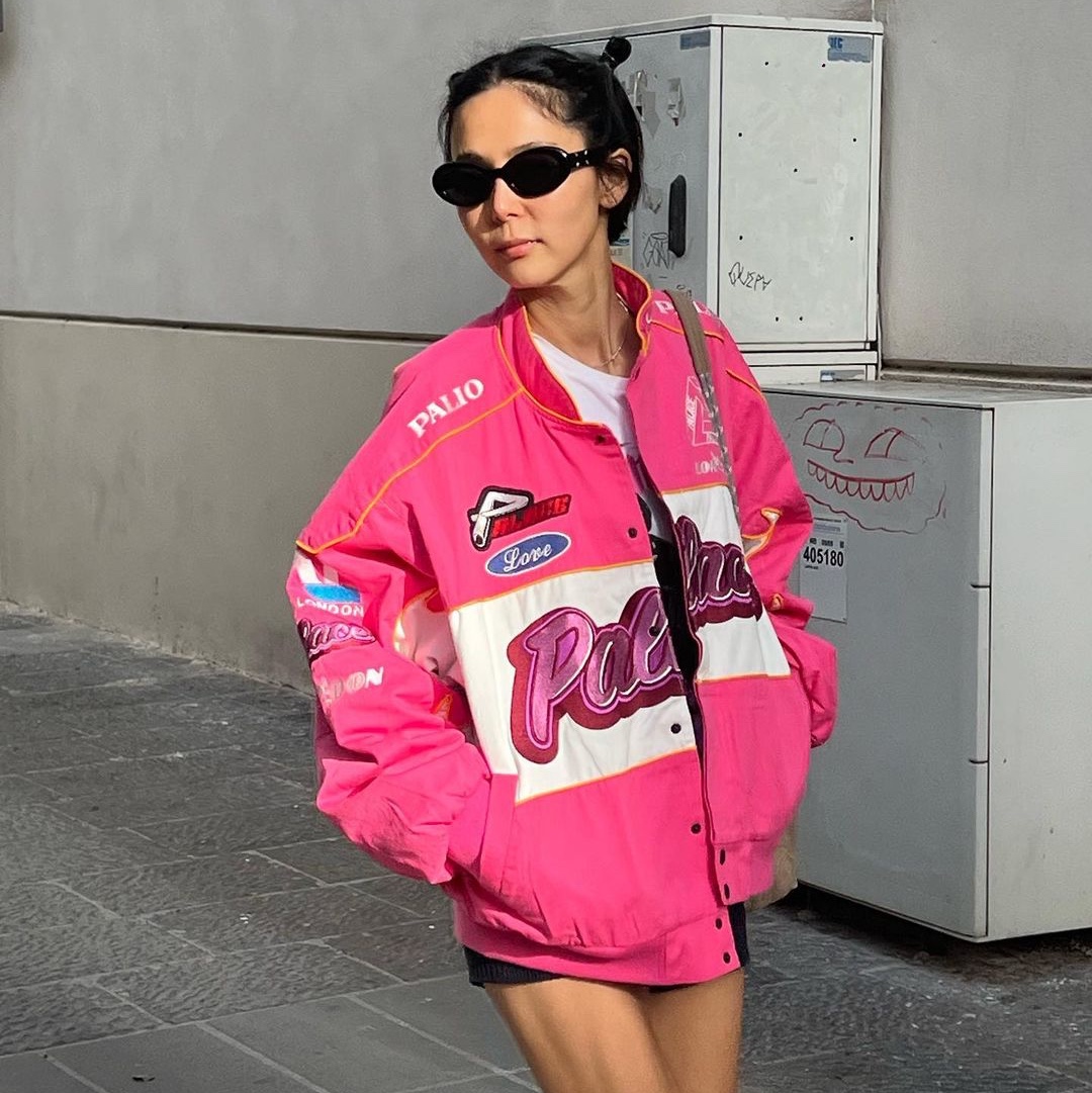 Palace Fast Cotton Jacket Pink - 23SS 착용 스타일 - 1