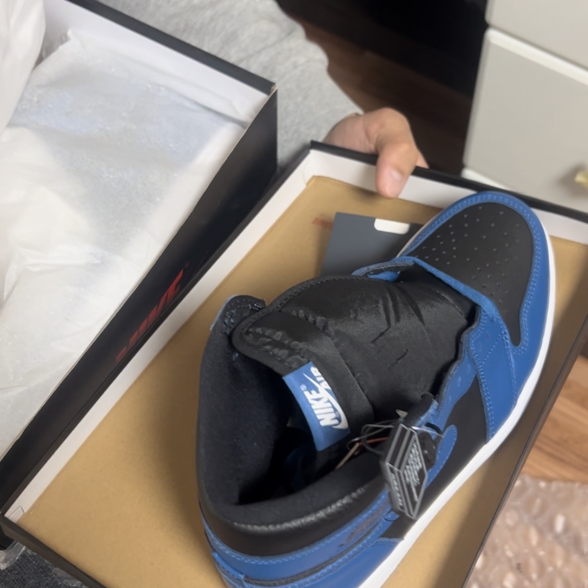 Jordan 1 Retro High OG Dark Marina Blue 착용 스타일