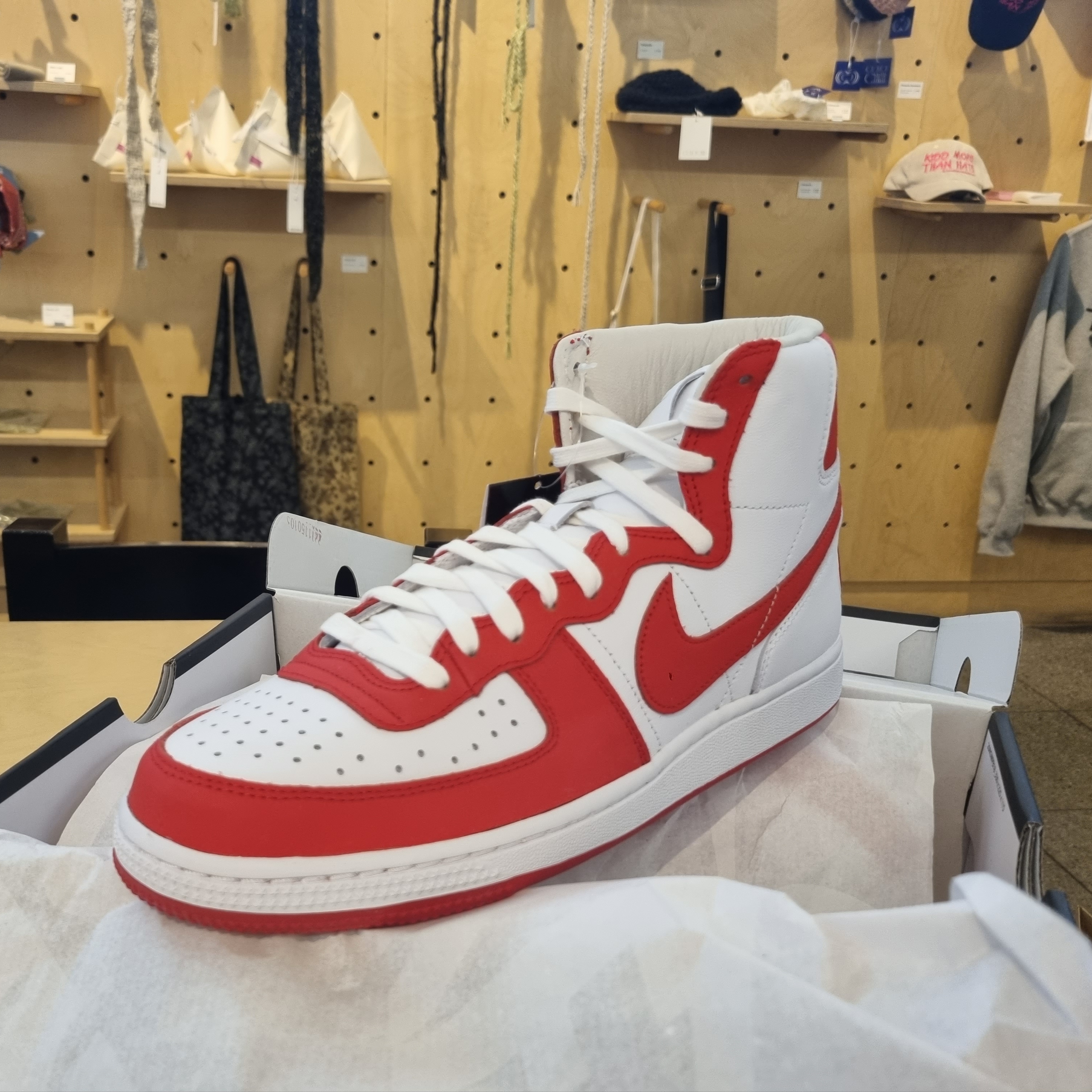 Nike x Comme des Garcons Homme Plus Terminator High Red 착용 스타일 - 1