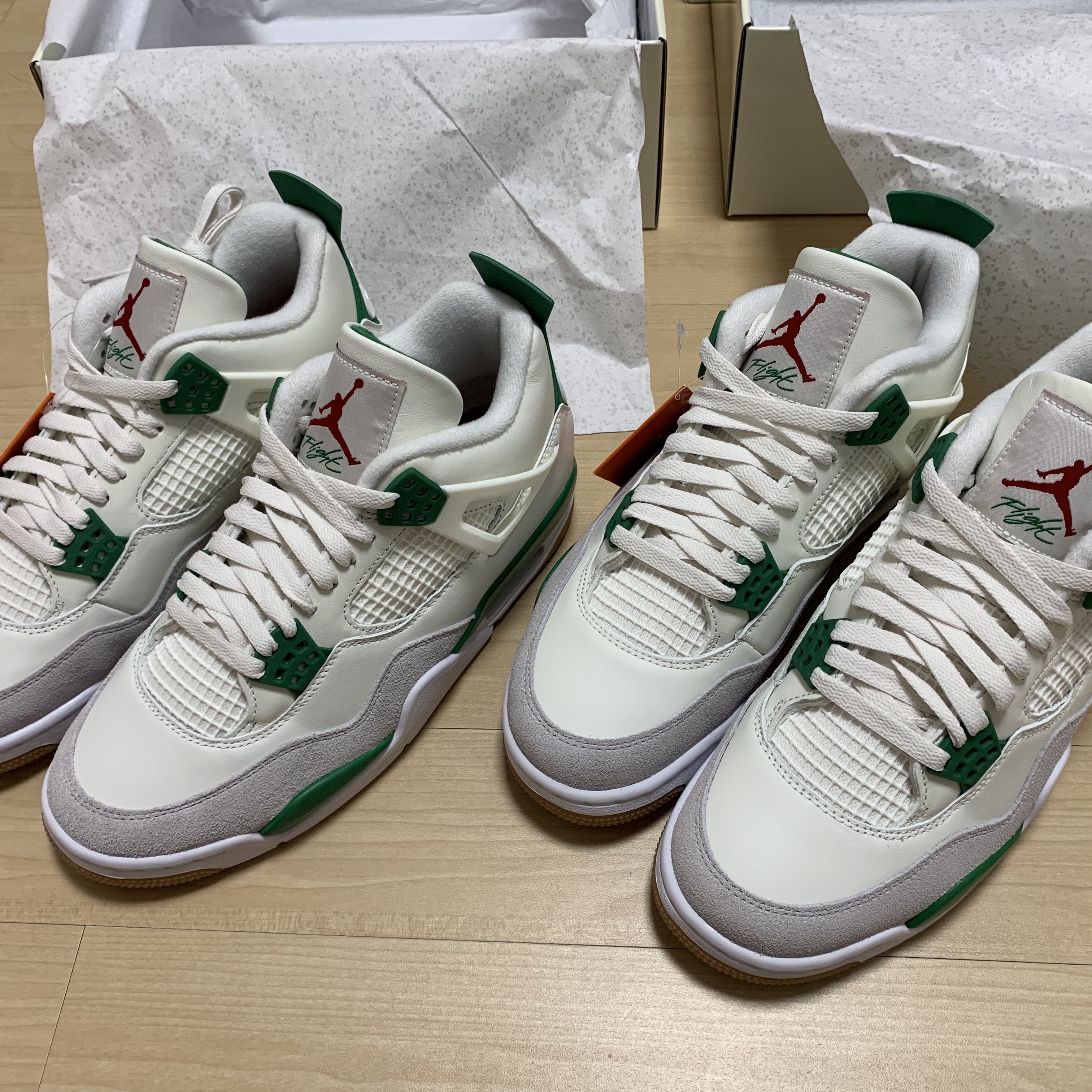 Jordan 4 x Nike SB Retro SP Pine Green 착용 스타일