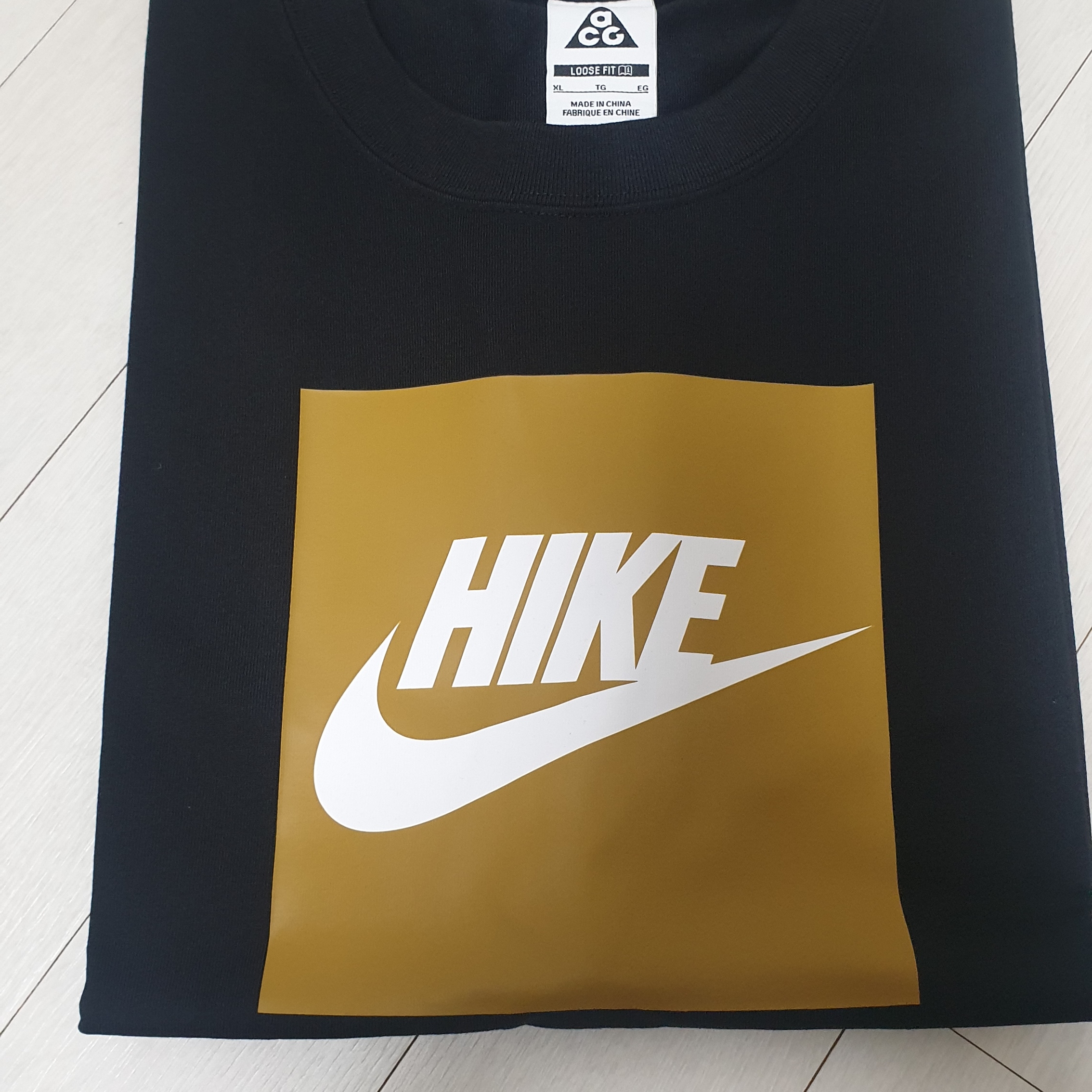 Nike NRG ACG Hike Box T-Shirt Black - Asia 착용 스타일