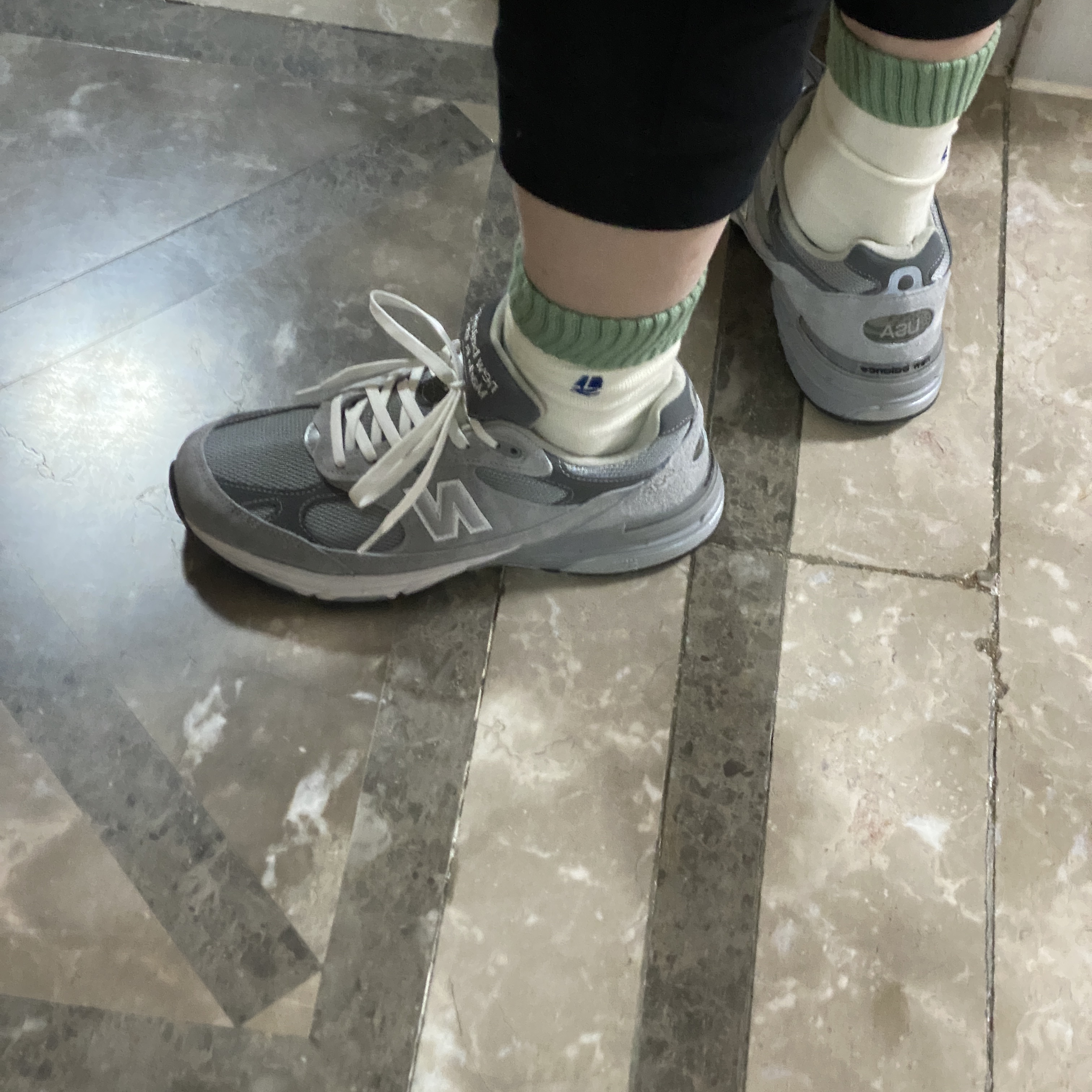 New Balance 993 Made in USA Grey - D Standard 착용 스타일 - 3