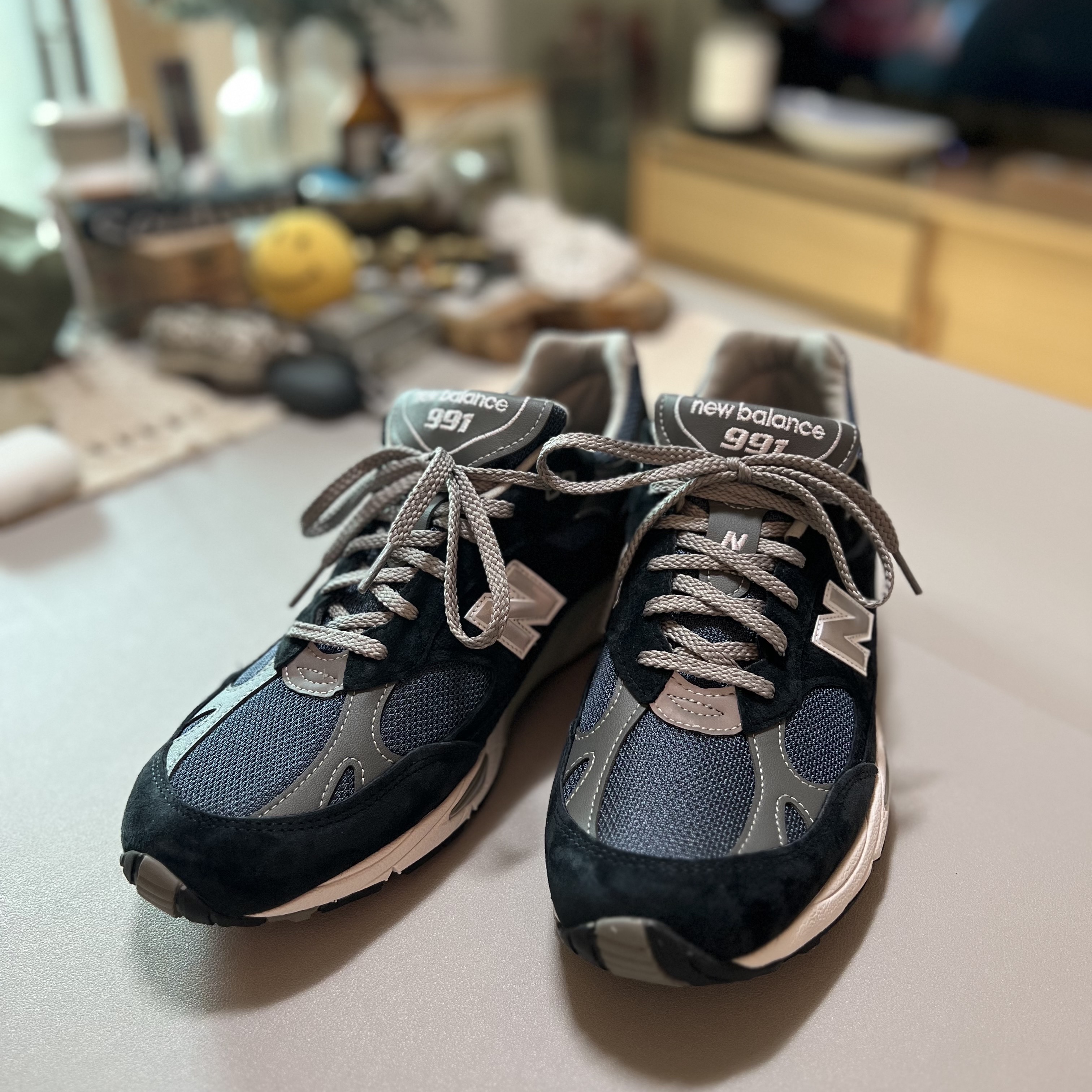 New Balance 991 Made in UK Navy 착용 스타일