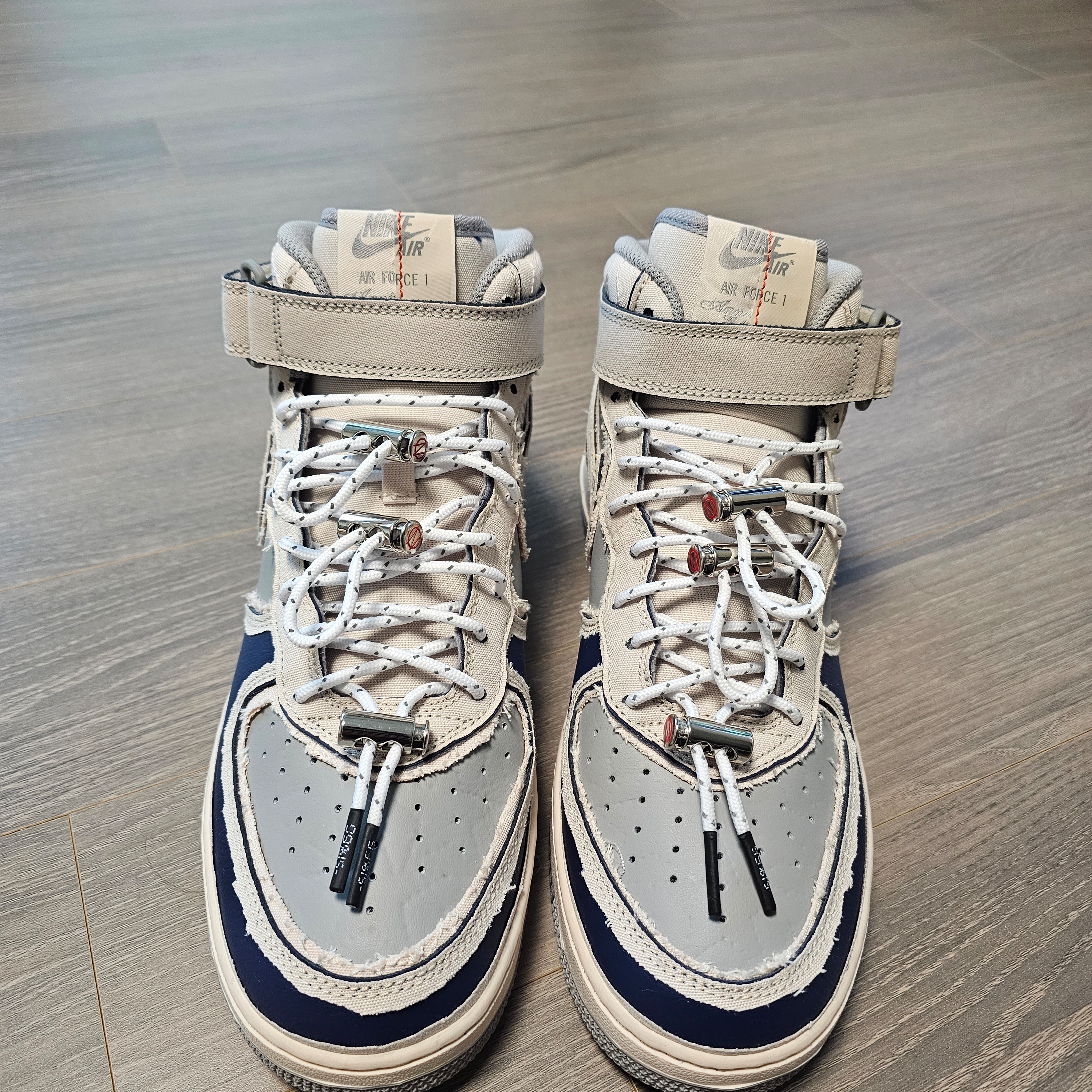 Nike Air Force 1 Mid '07 Pearl White 착용 스타일 - 2