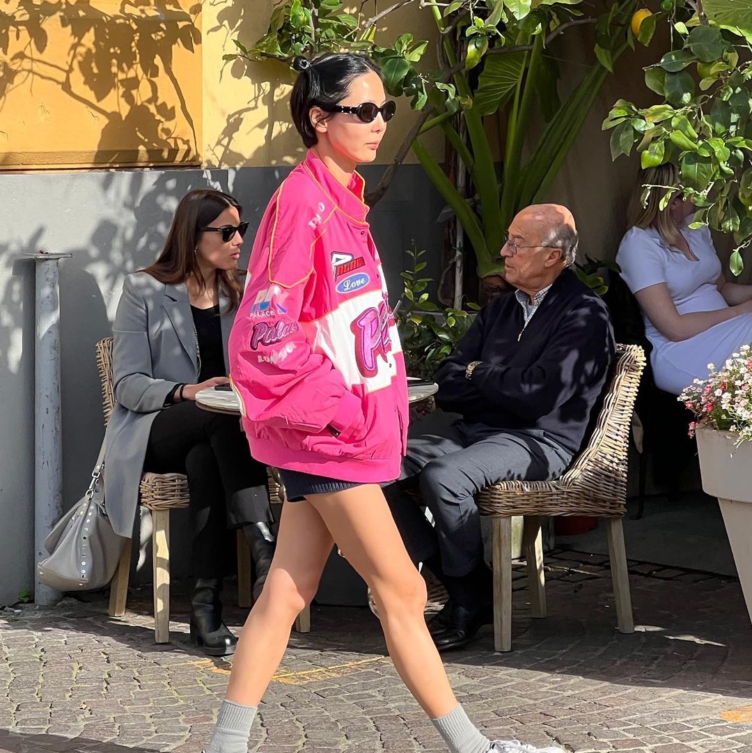 Palace Fast Cotton Jacket Pink - 23SS 착용 스타일 - 2