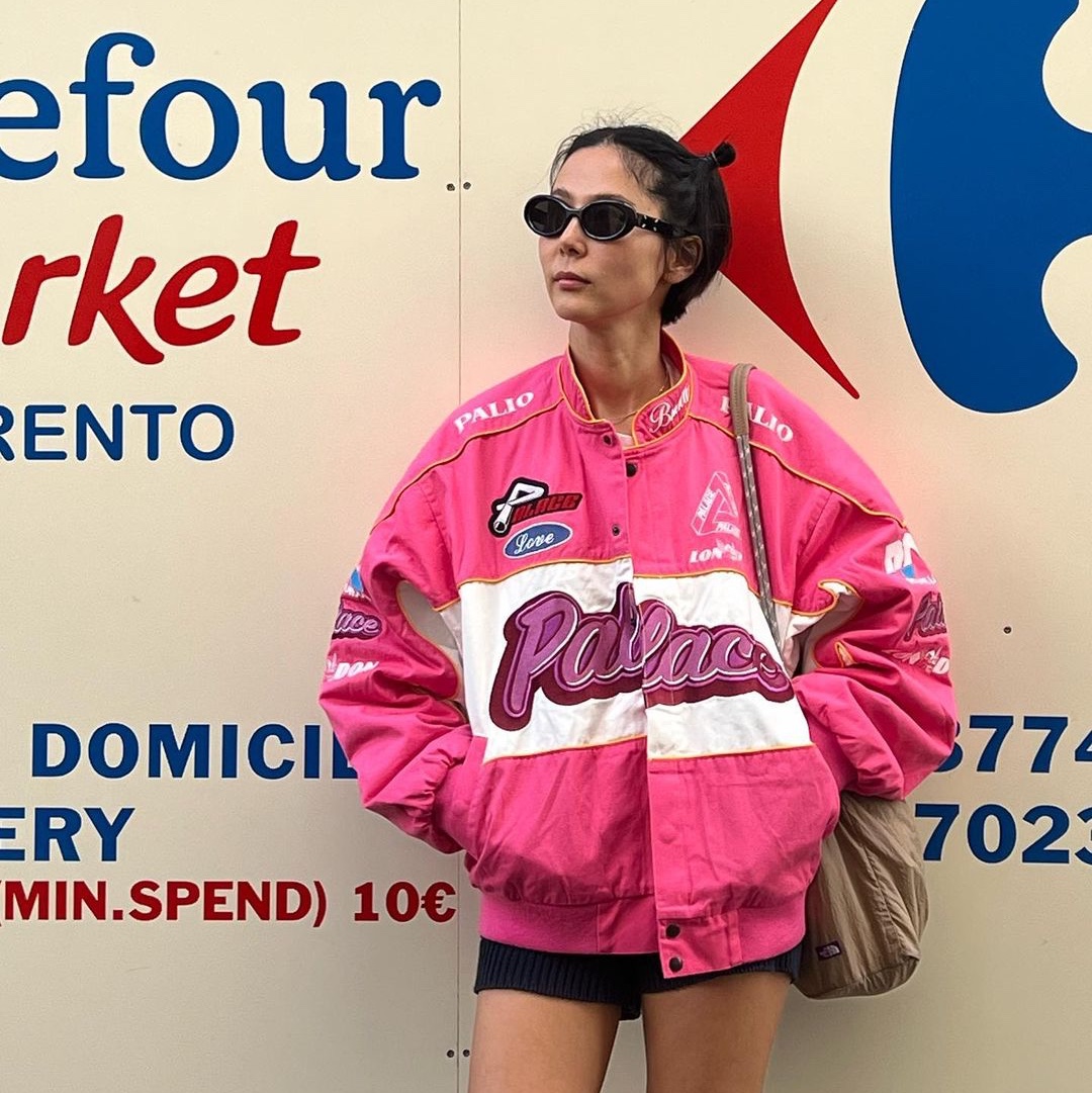 Palace Fast Cotton Jacket Pink - 23SS 착용 스타일 - 5