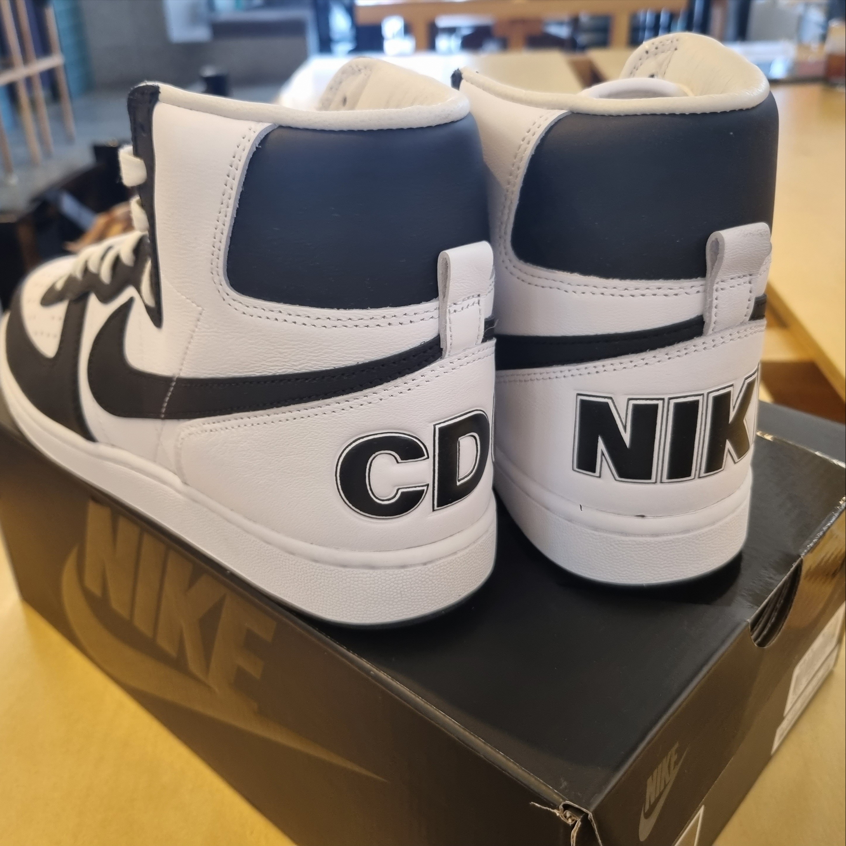 Nike x Comme des Garcons Homme Plus Terminator High Black 착용 스타일 - 2